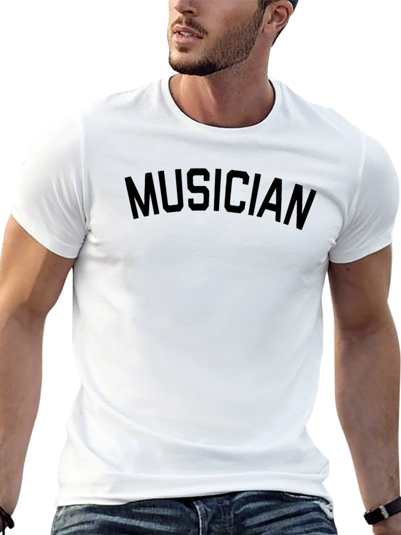 Musician Black Graphic T-Shirt
