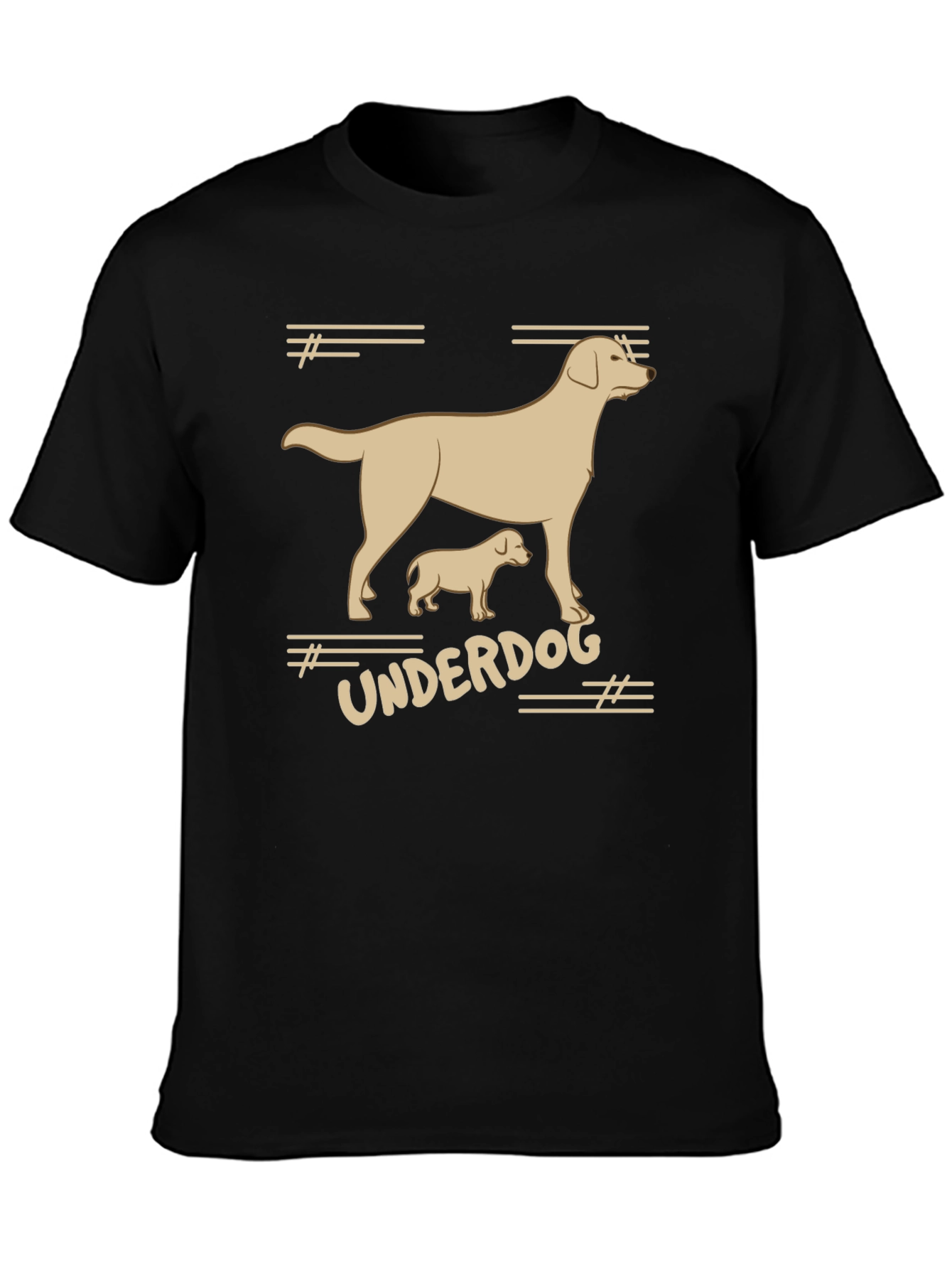 Underdog Graphic Tee - Black Cotton