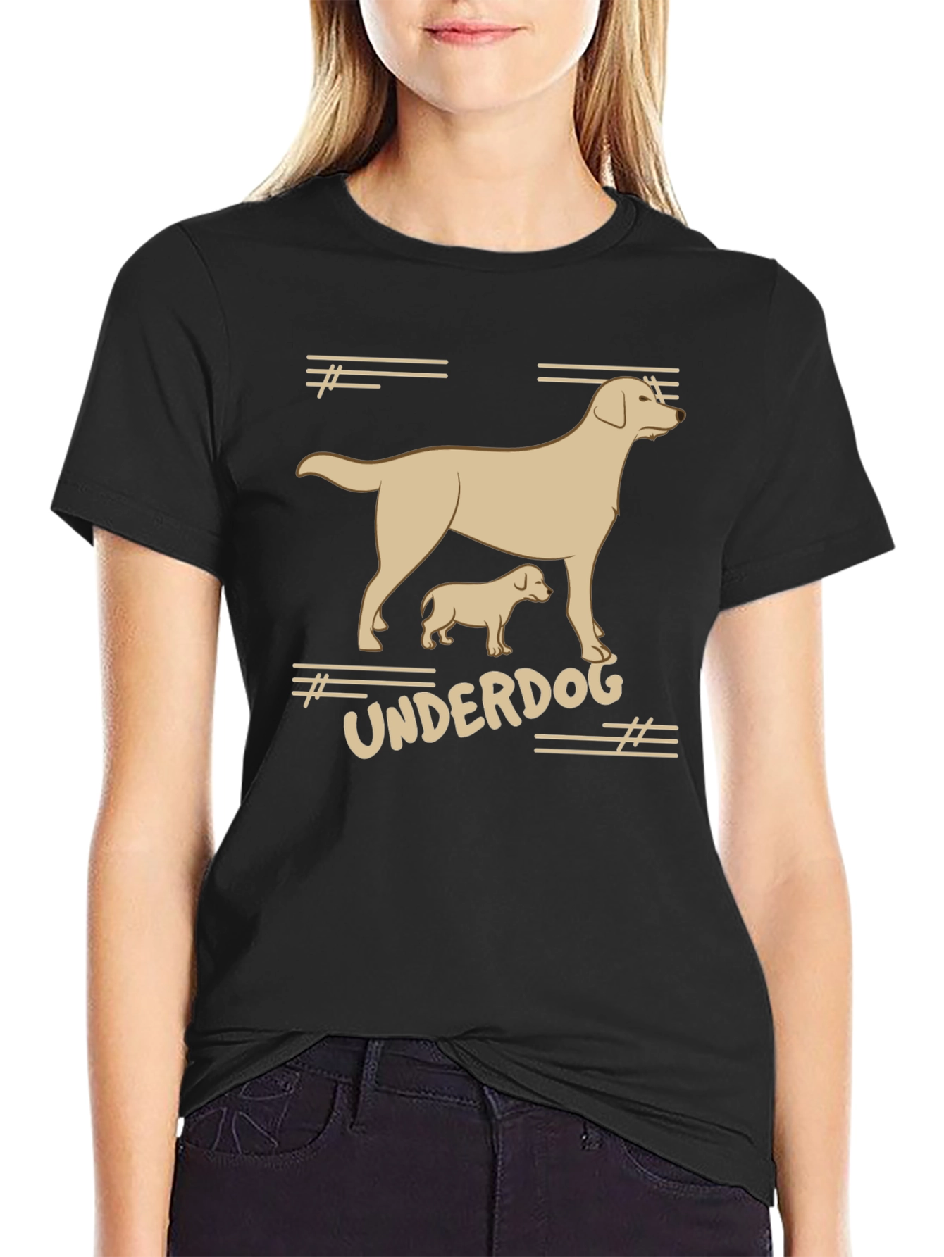 Underdog Graphic Tee - Black Cotton