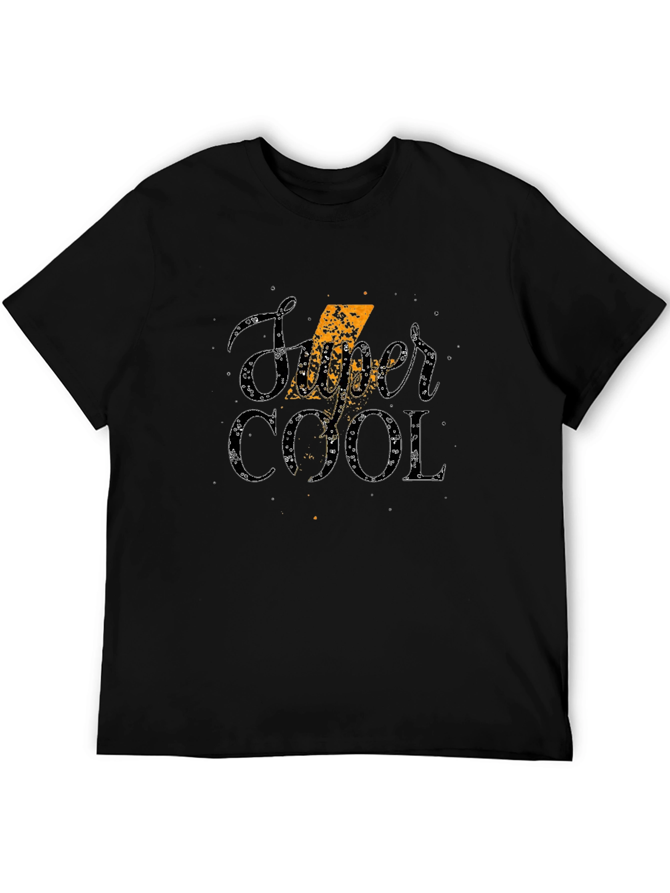 Super Cool Graphic Print T-Shirt - Stylish Black Tee
