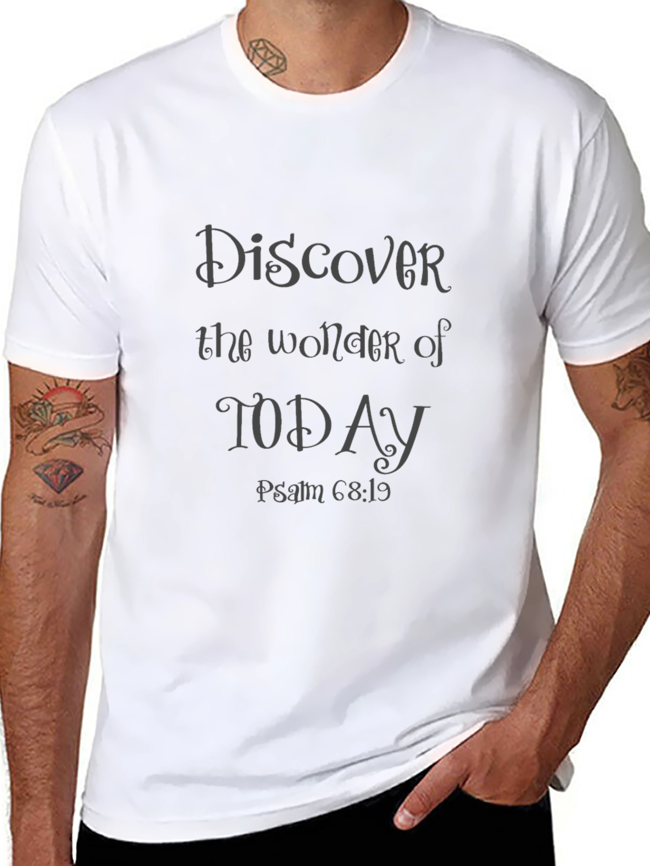 Discover Today Psalm 68:19 Graphic Tee