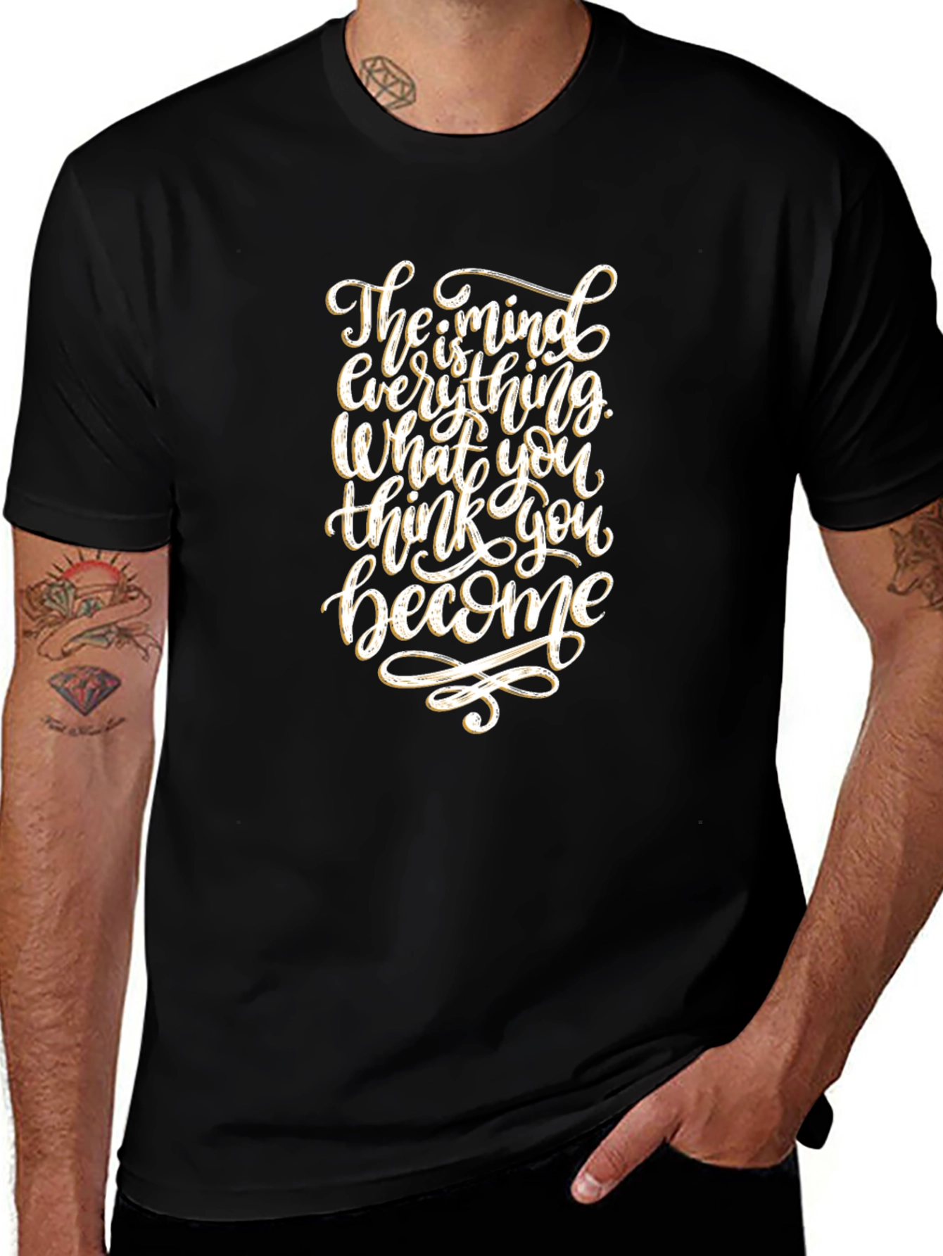 Inspirational Mindset T-Shirt - Black