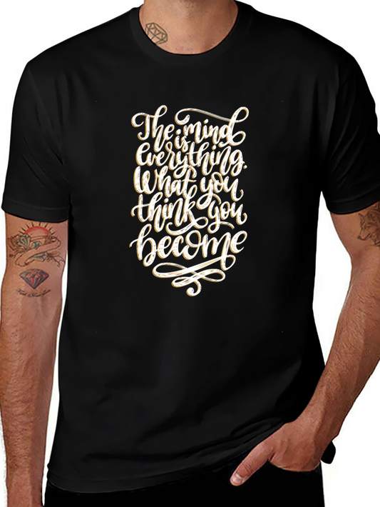 Inspirational Mindset T-Shirt - Black