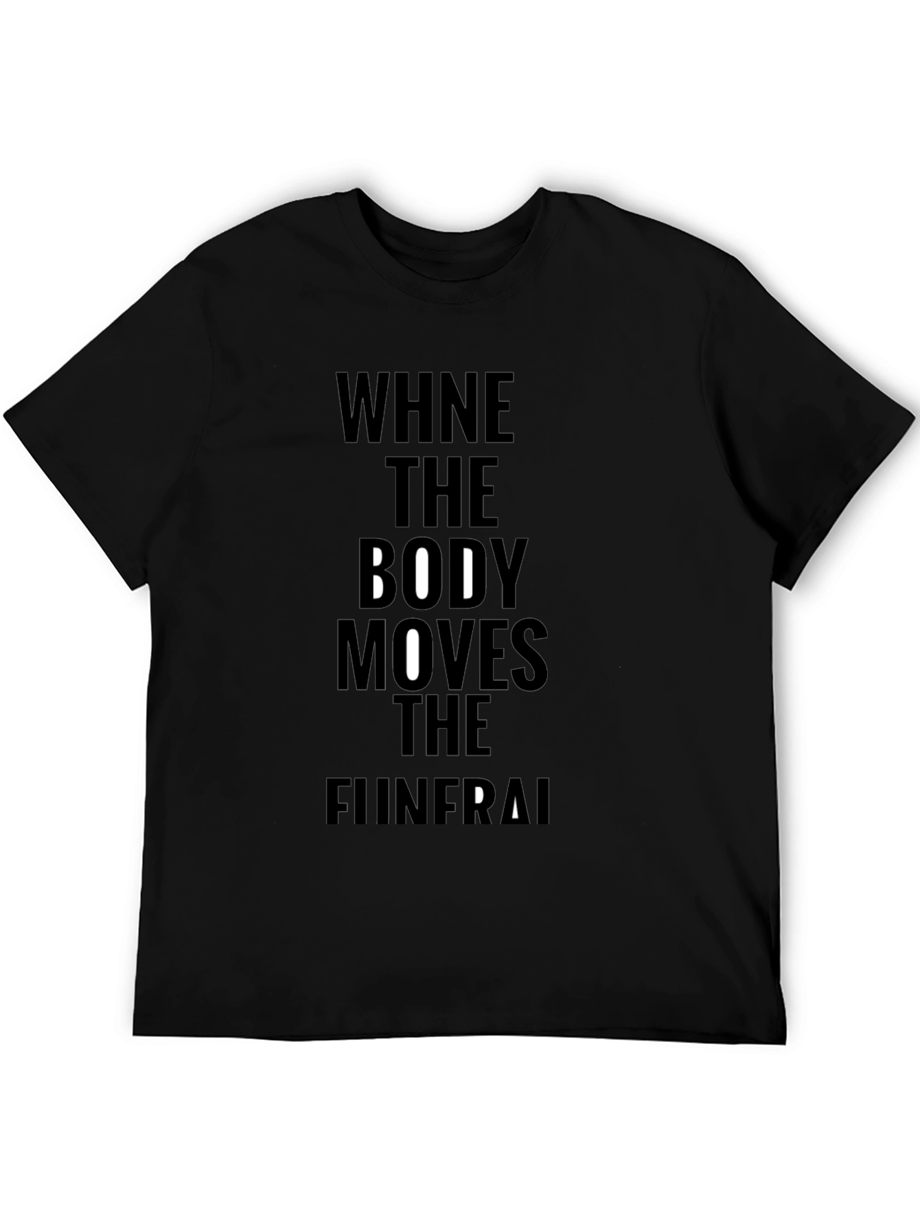 When the Body Moves Black T-Shirt