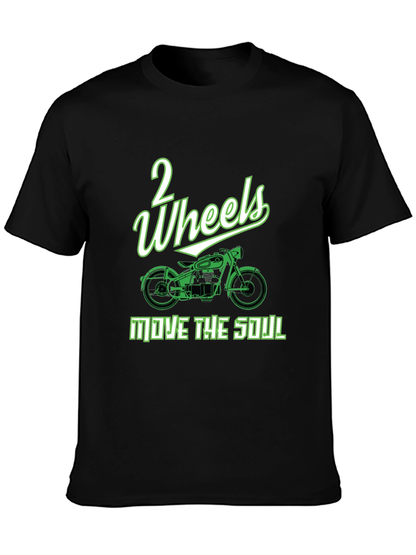 2 Wheels Move the Soul Graphic T-Shirt