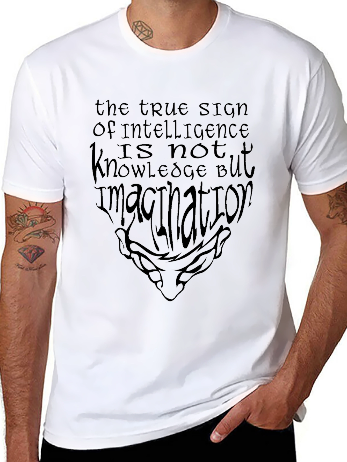 Intelligence Imagination Graphic Tee