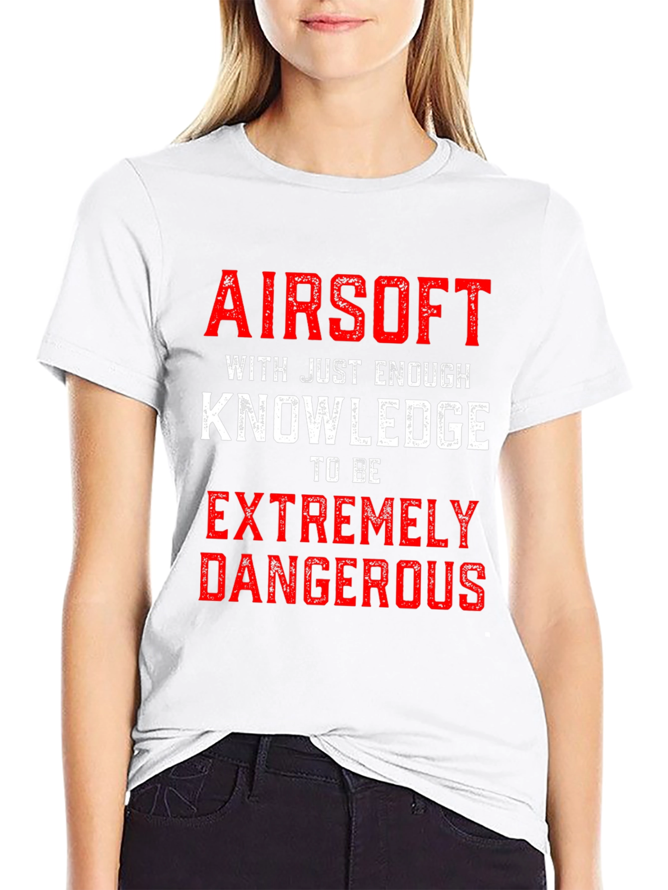 Airsoft Extremely Dangerous Black Graphic Tee