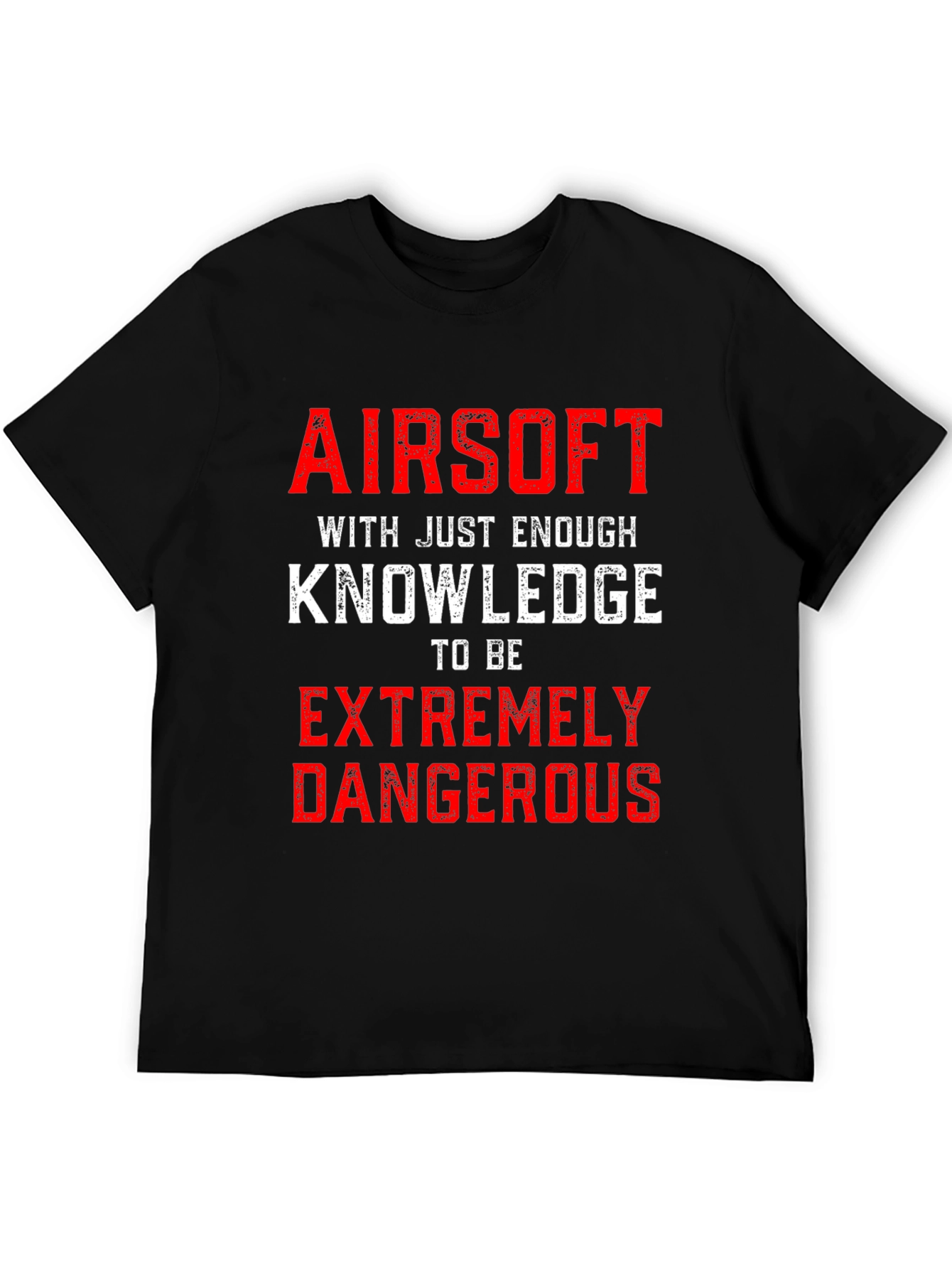 Airsoft Extremely Dangerous Black Graphic Tee