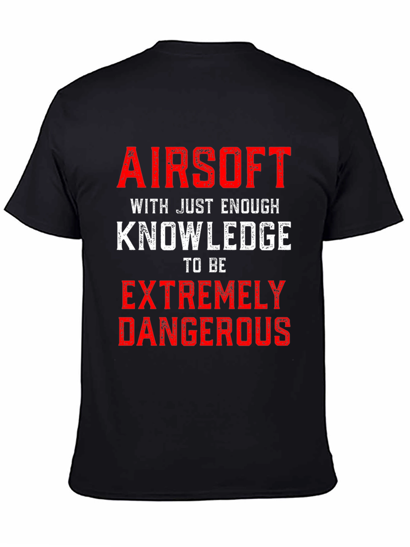 Airsoft Extremely Dangerous Black Graphic Tee