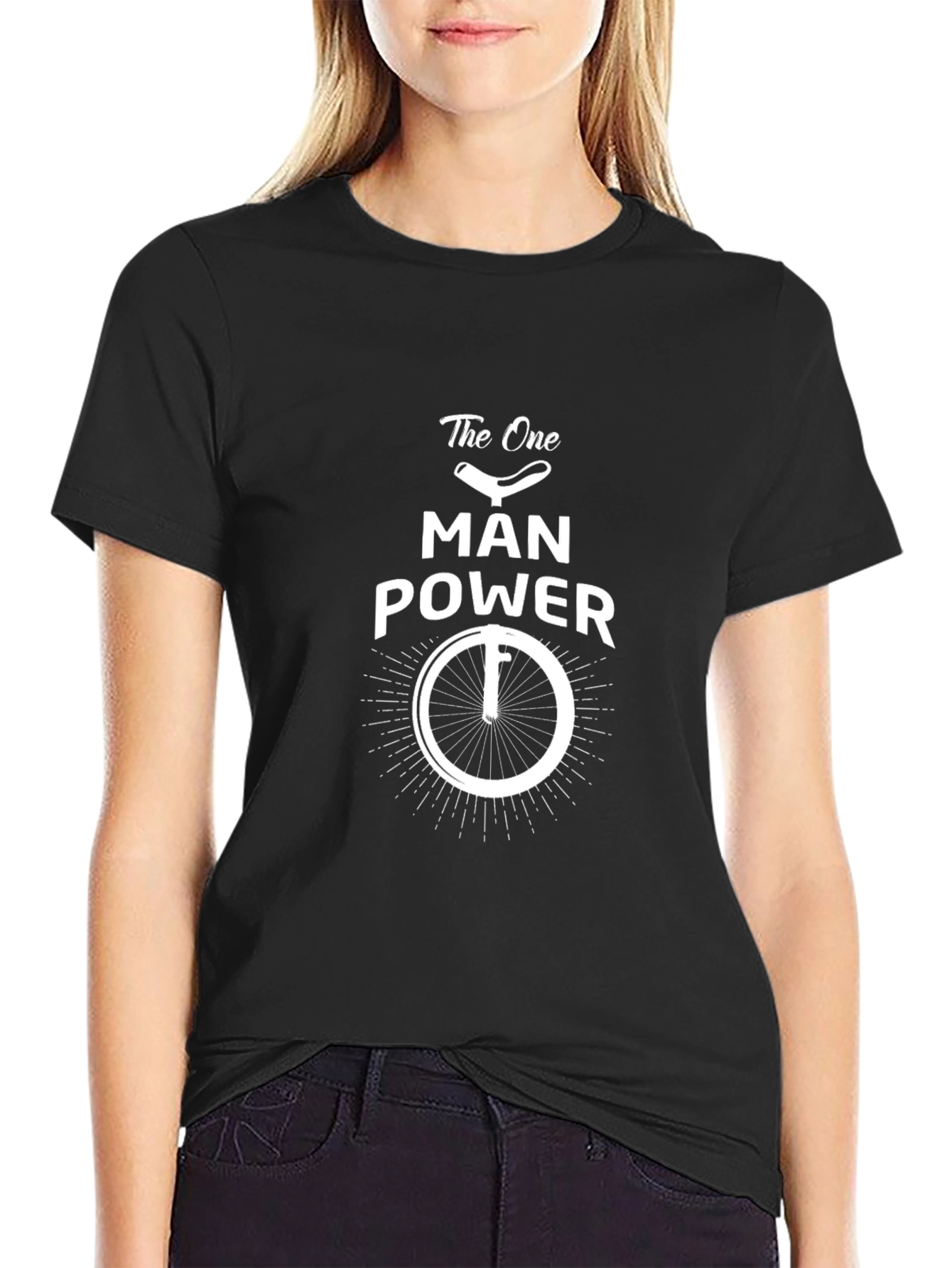 Man Power Cycling T-Shirt - Black