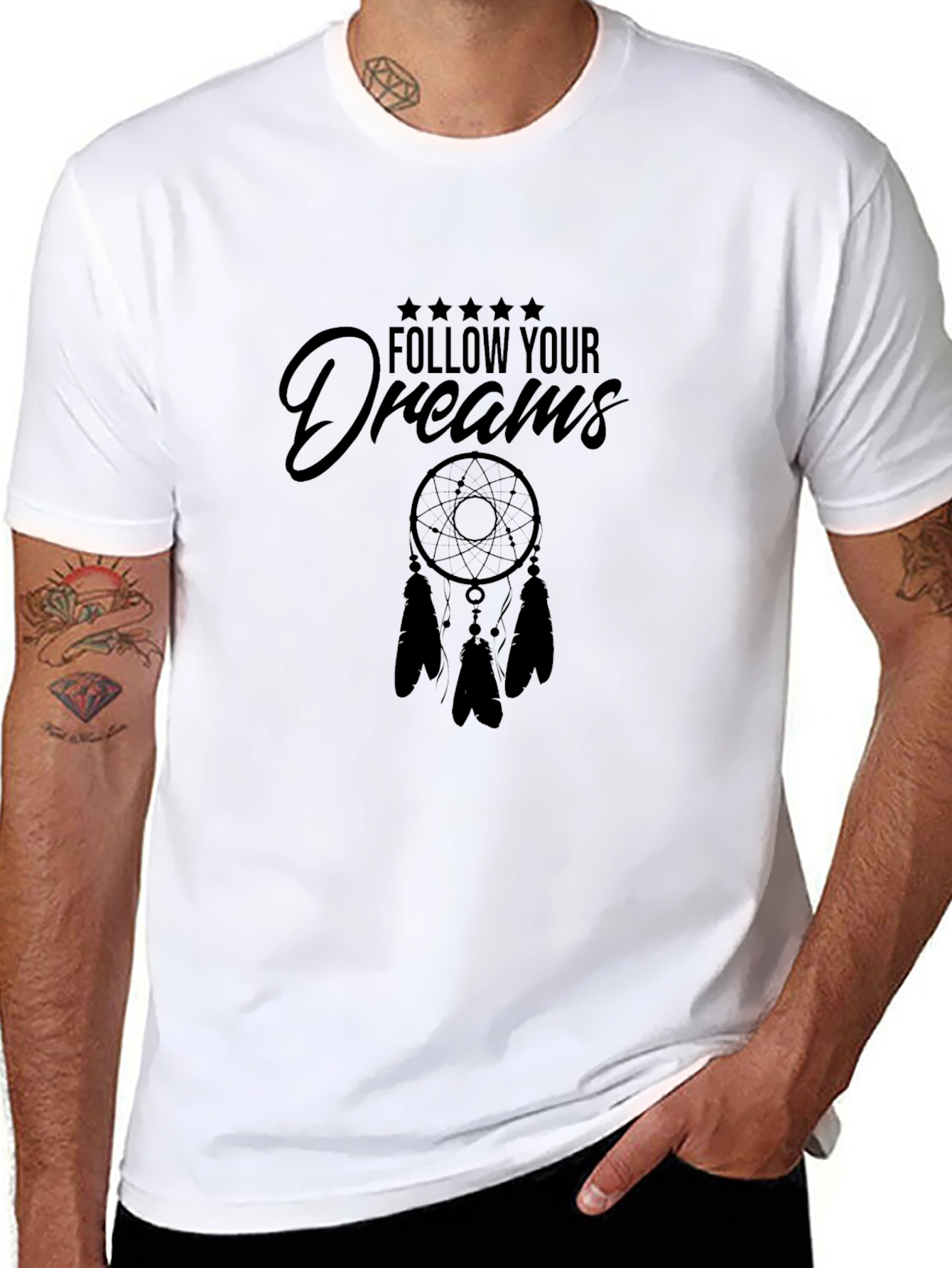Follow Your Dreams Black T-Shirt