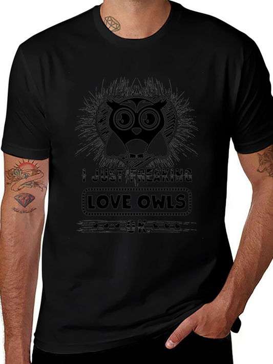 I Just Freaking Love Owls Graphic Tee