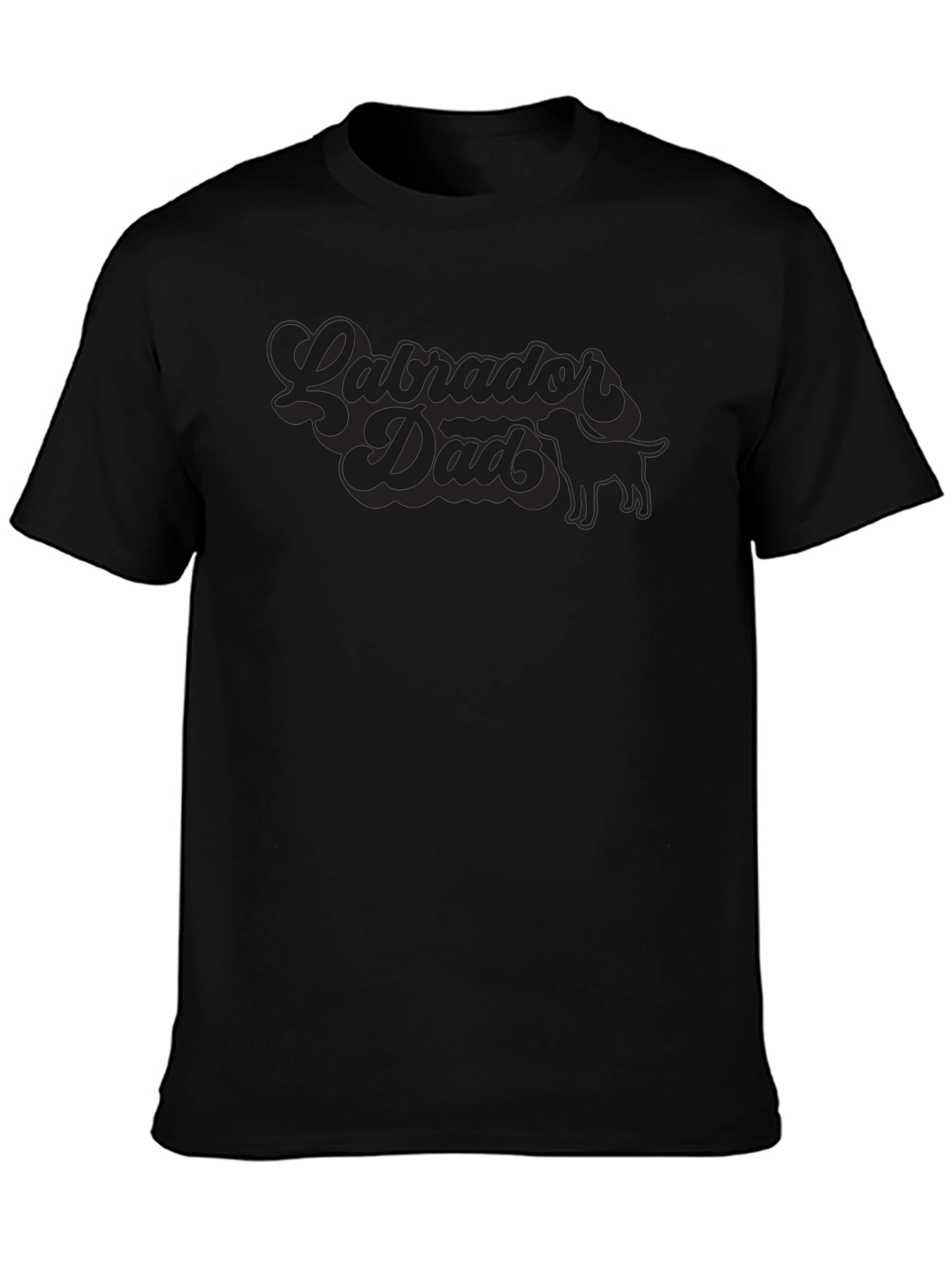 Labrador Dad Graphic Tee - Black