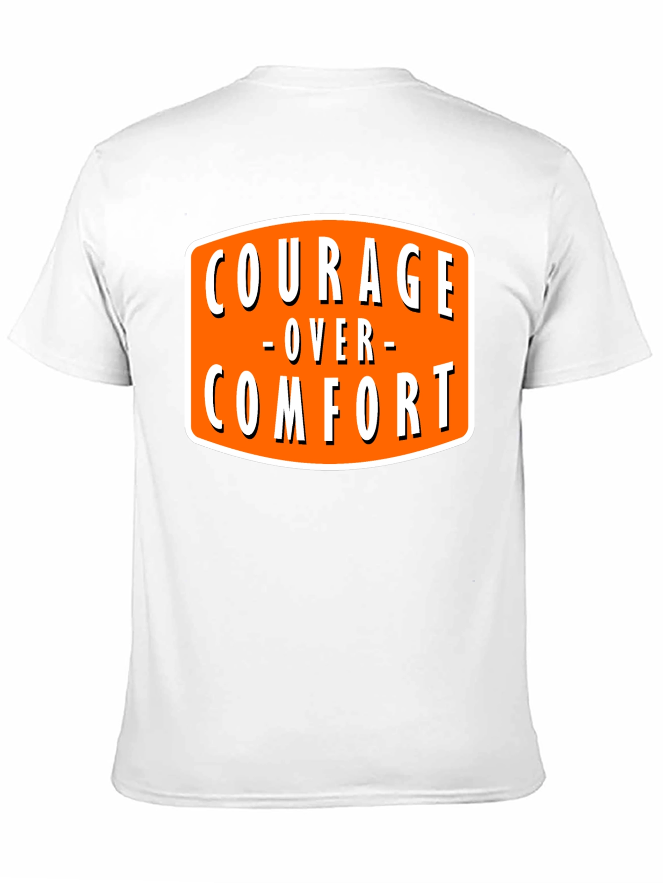 Courage Over Comfort Black Graphic T-Shirt