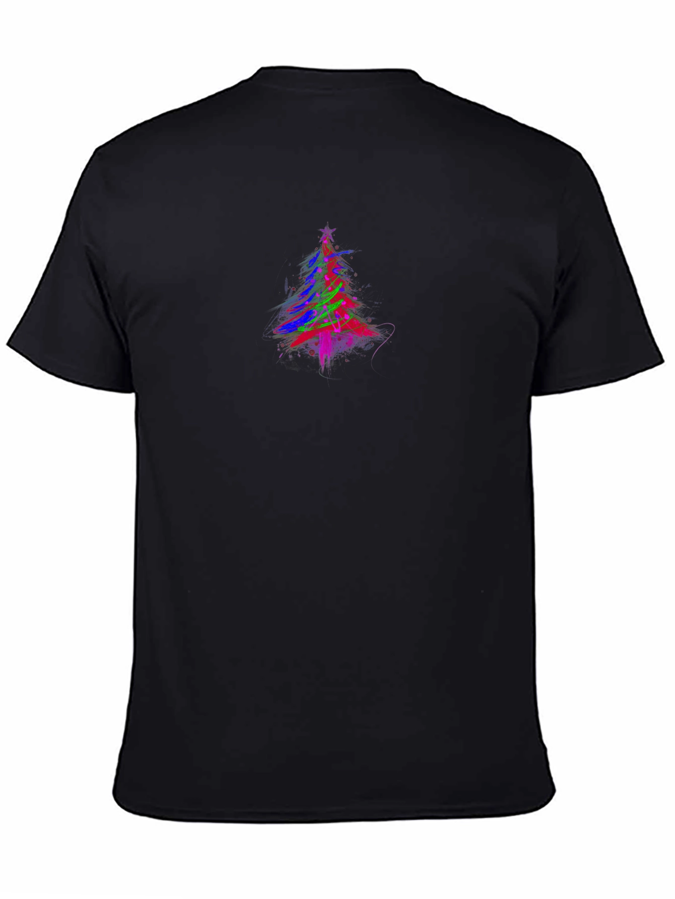 Abstract Christmas Tree Graphic T-Shirt