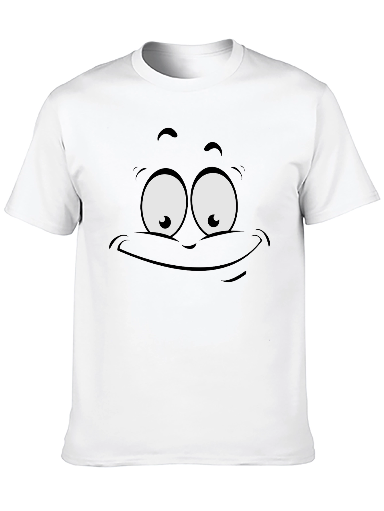 Funny Face Graphic Black T-Shirt