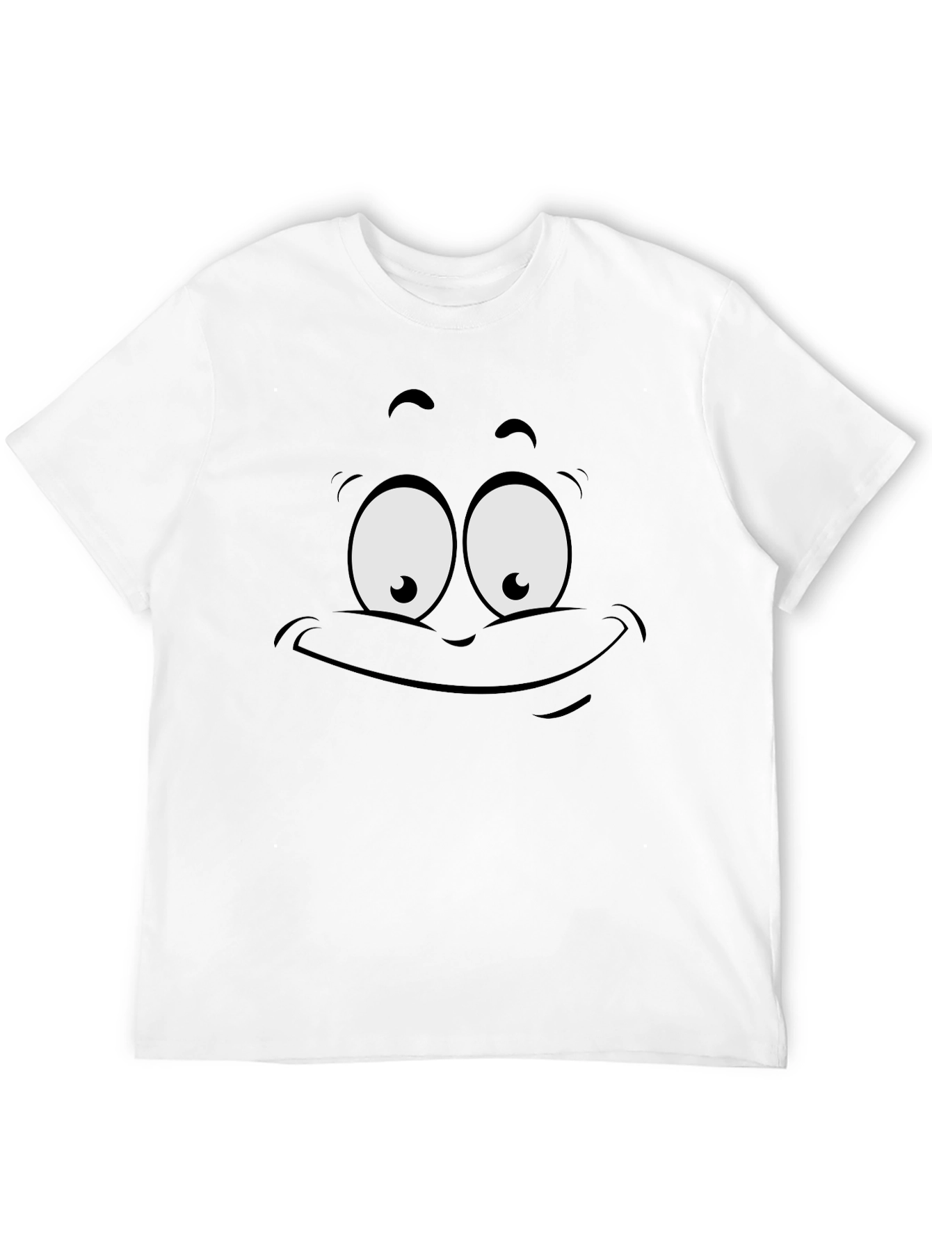 Funny Face Graphic Black T-Shirt