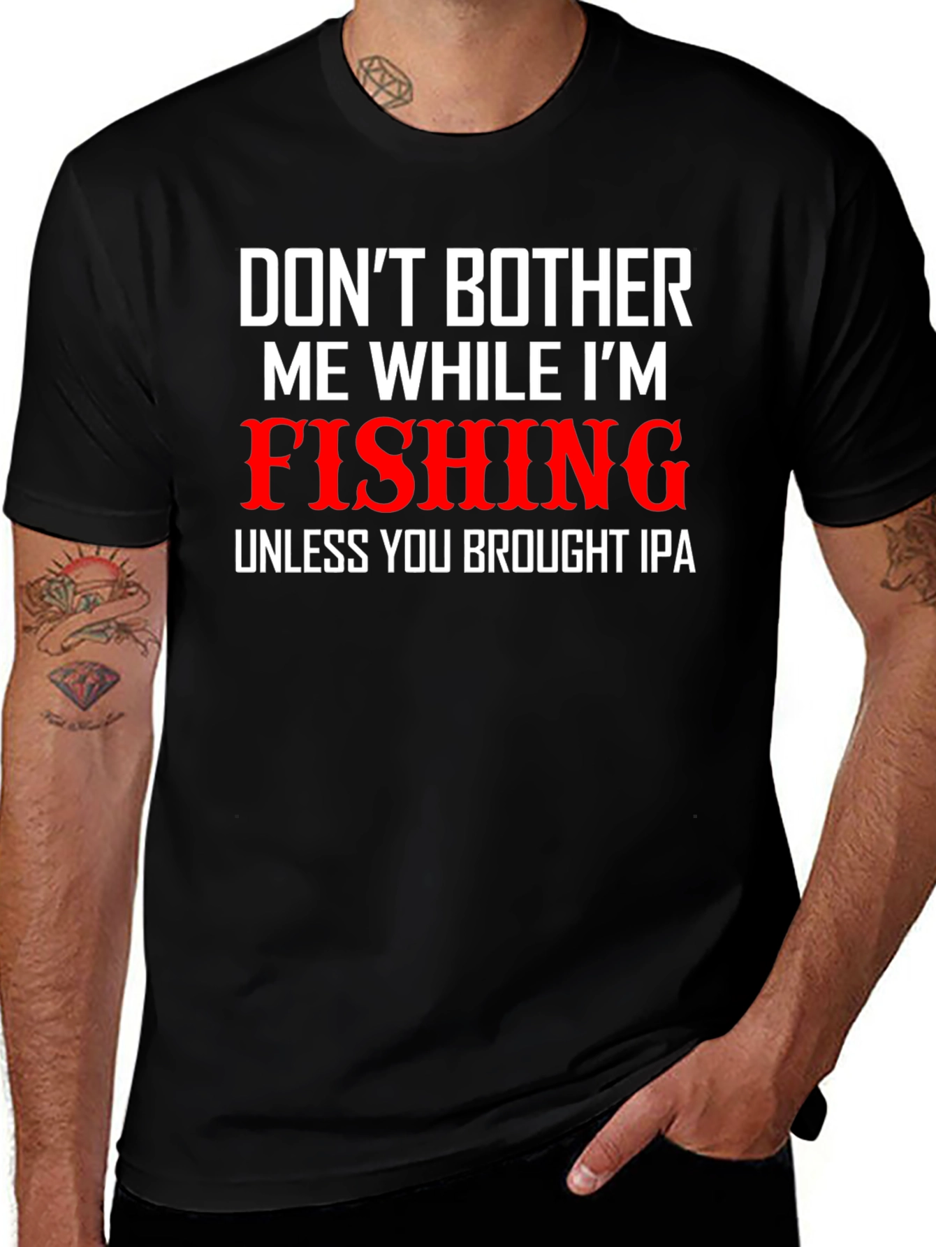 Funny Fishing & IPA T-Shirt