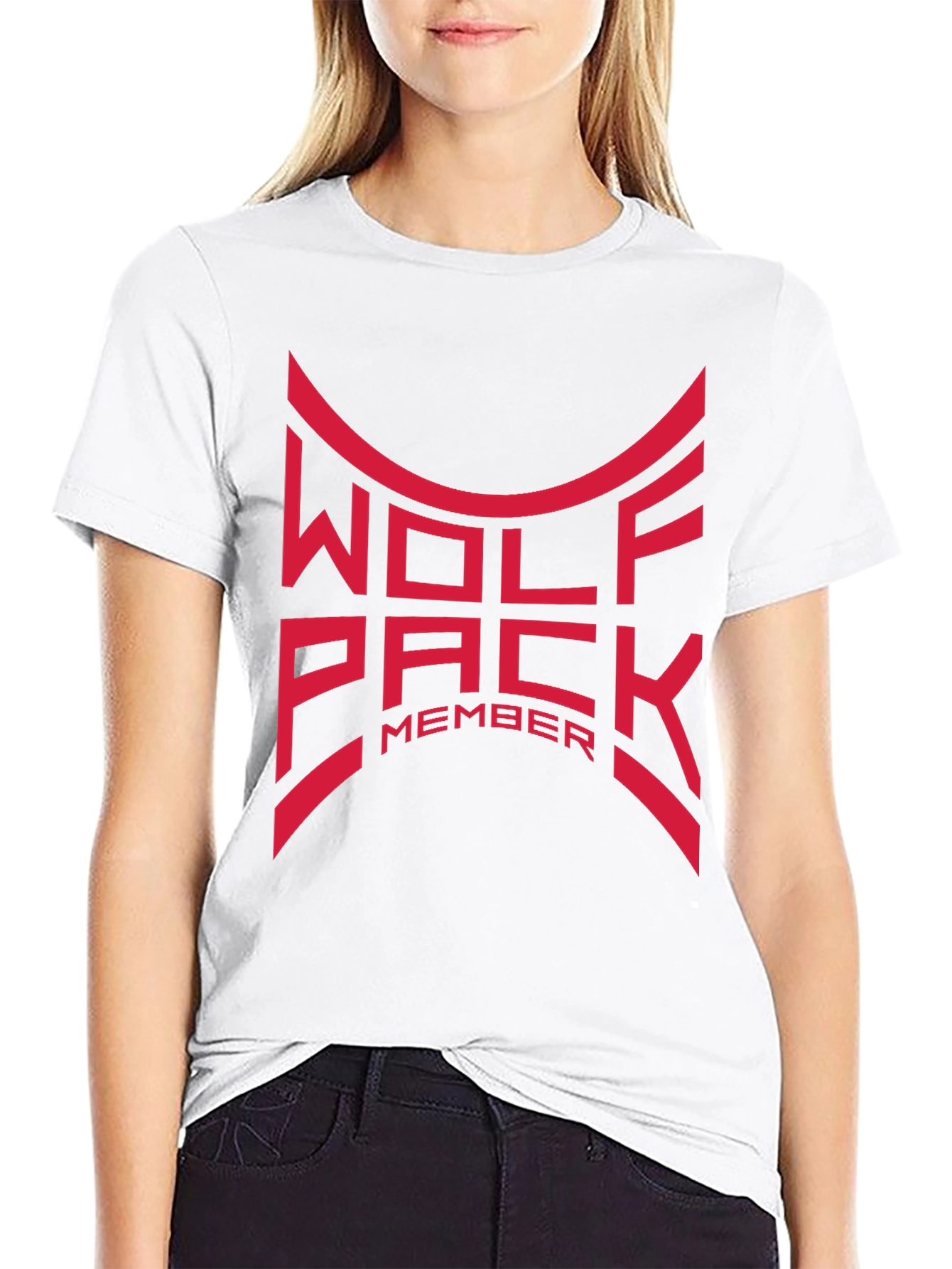 Wolfpack Member Graphic T-Shirt - Black