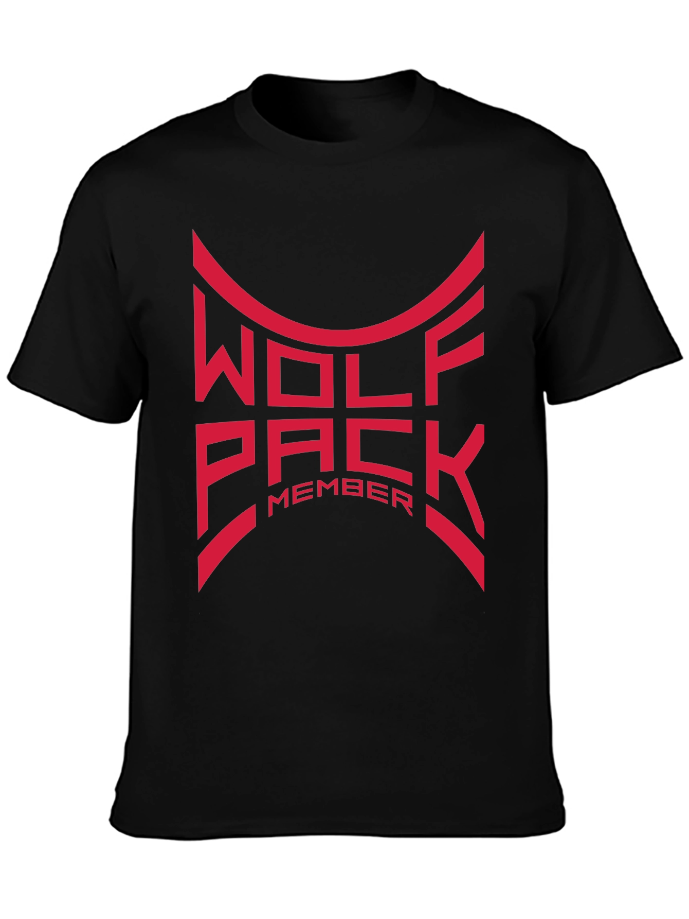 Wolfpack Member Graphic T-Shirt - Black
