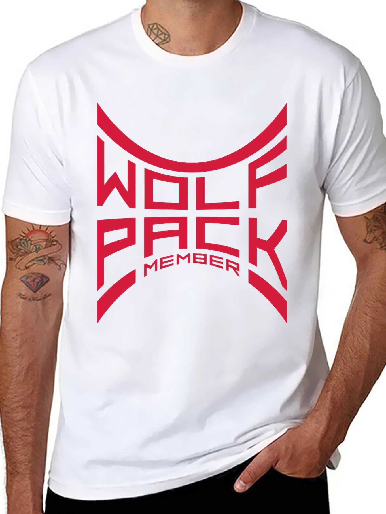 Wolfpack Member Graphic T-Shirt - Black
