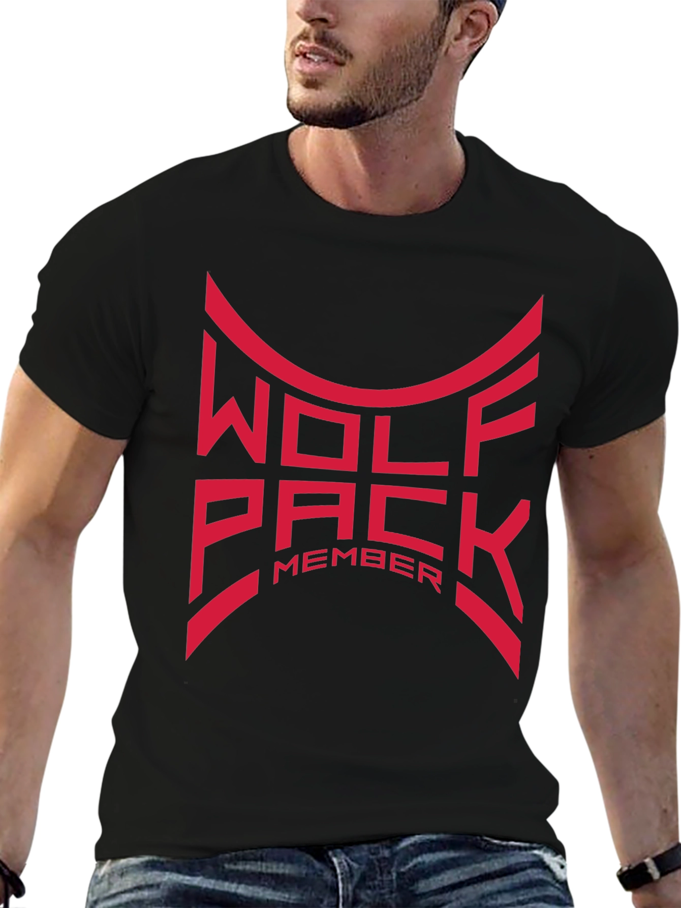Wolfpack Member Graphic T-Shirt - Black