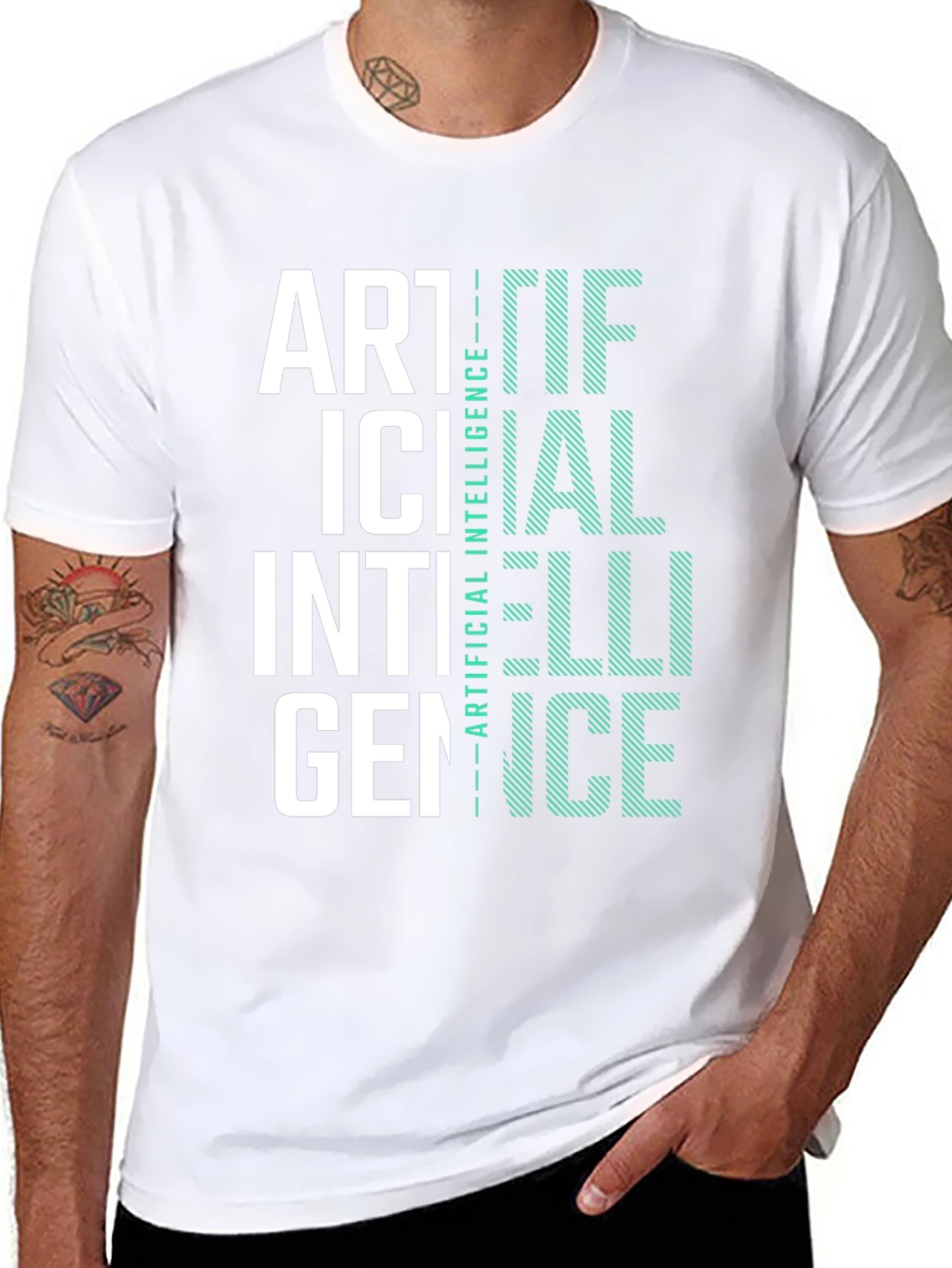 Artificial Intelligence Graphic Tee - Black