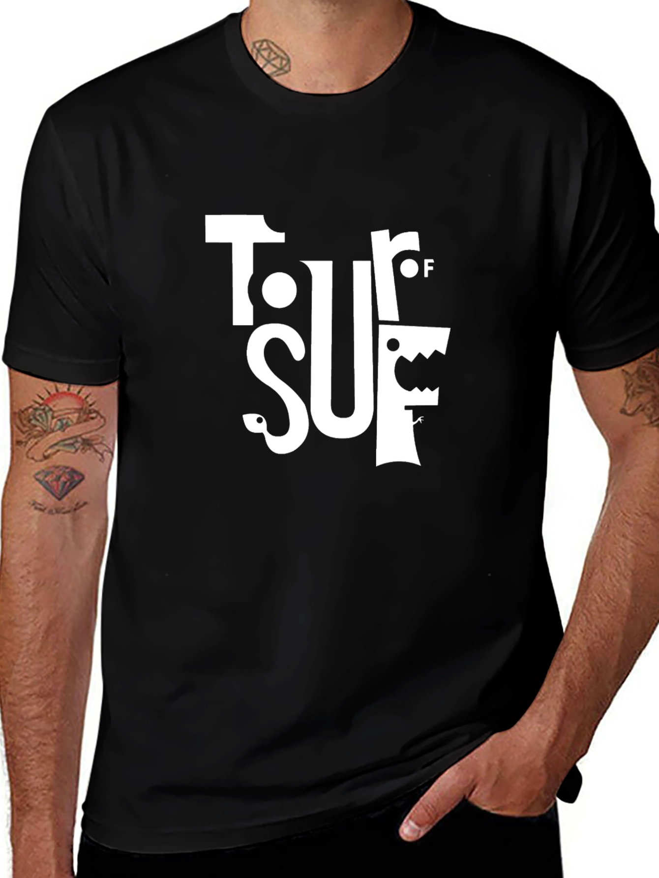 Tour of SUF Black Graphic Tee