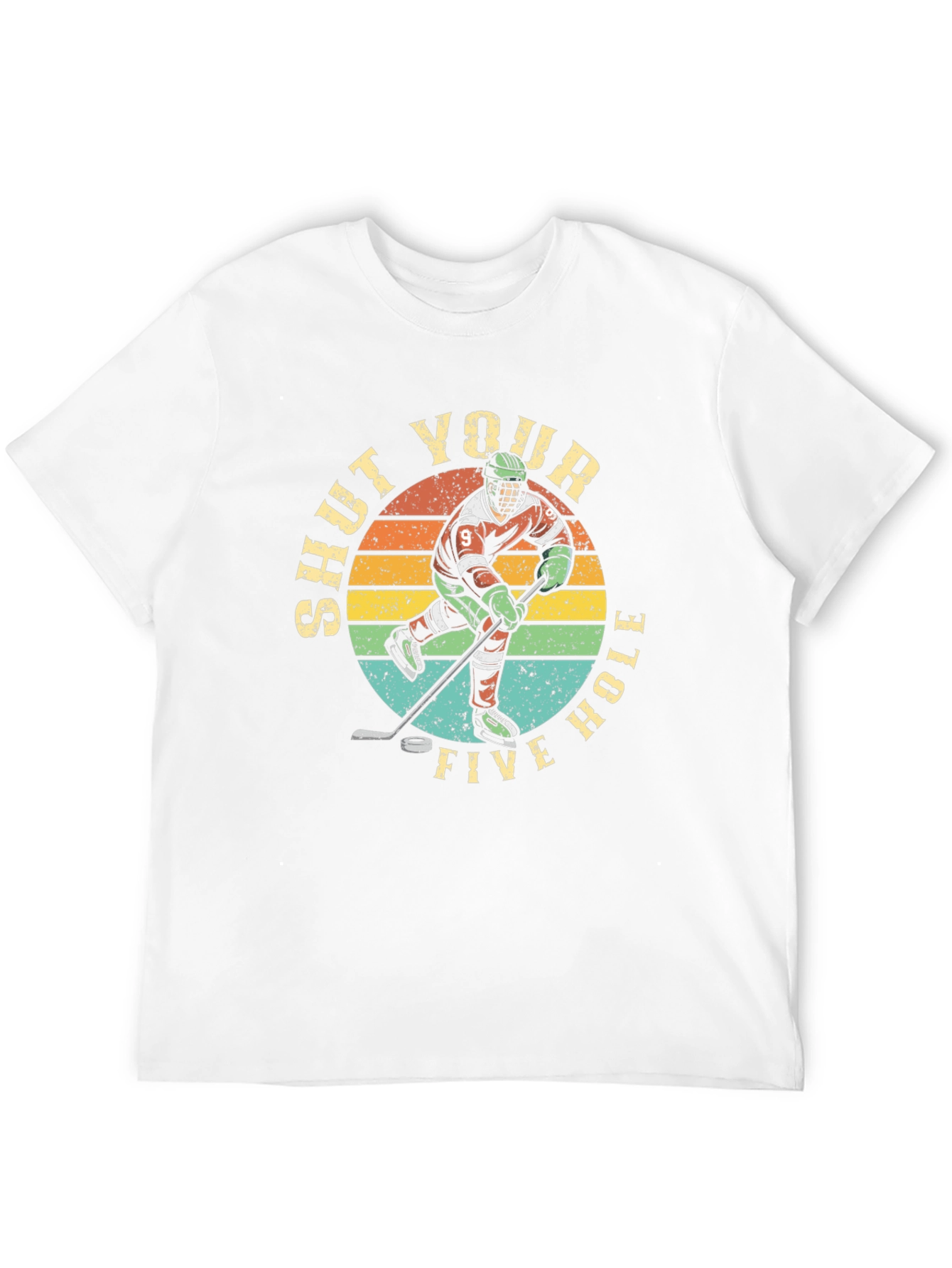 Shut Your Five Hole Hockey Graphic T-Shirt