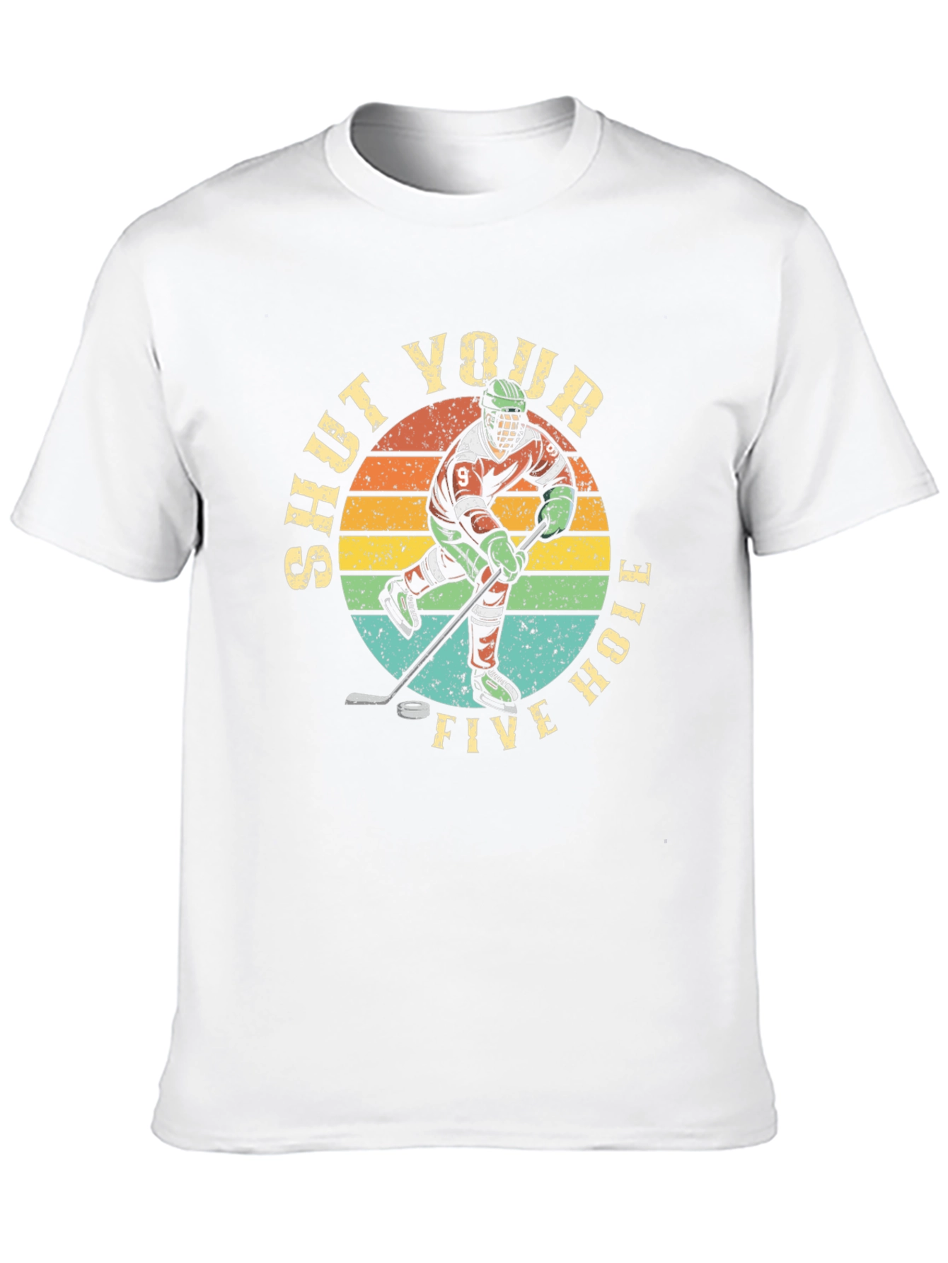 Shut Your Five Hole Hockey Graphic T-Shirt