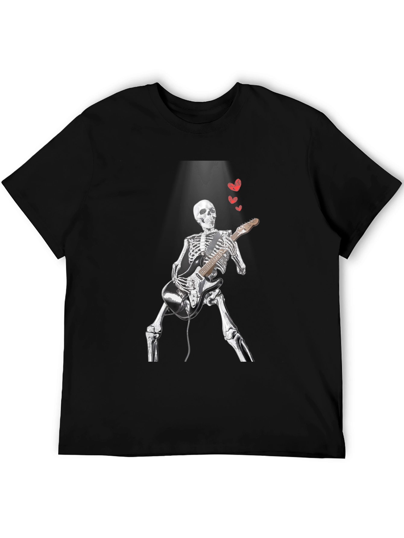 Skeleton Guitarist Graphic Tee - Rock On!