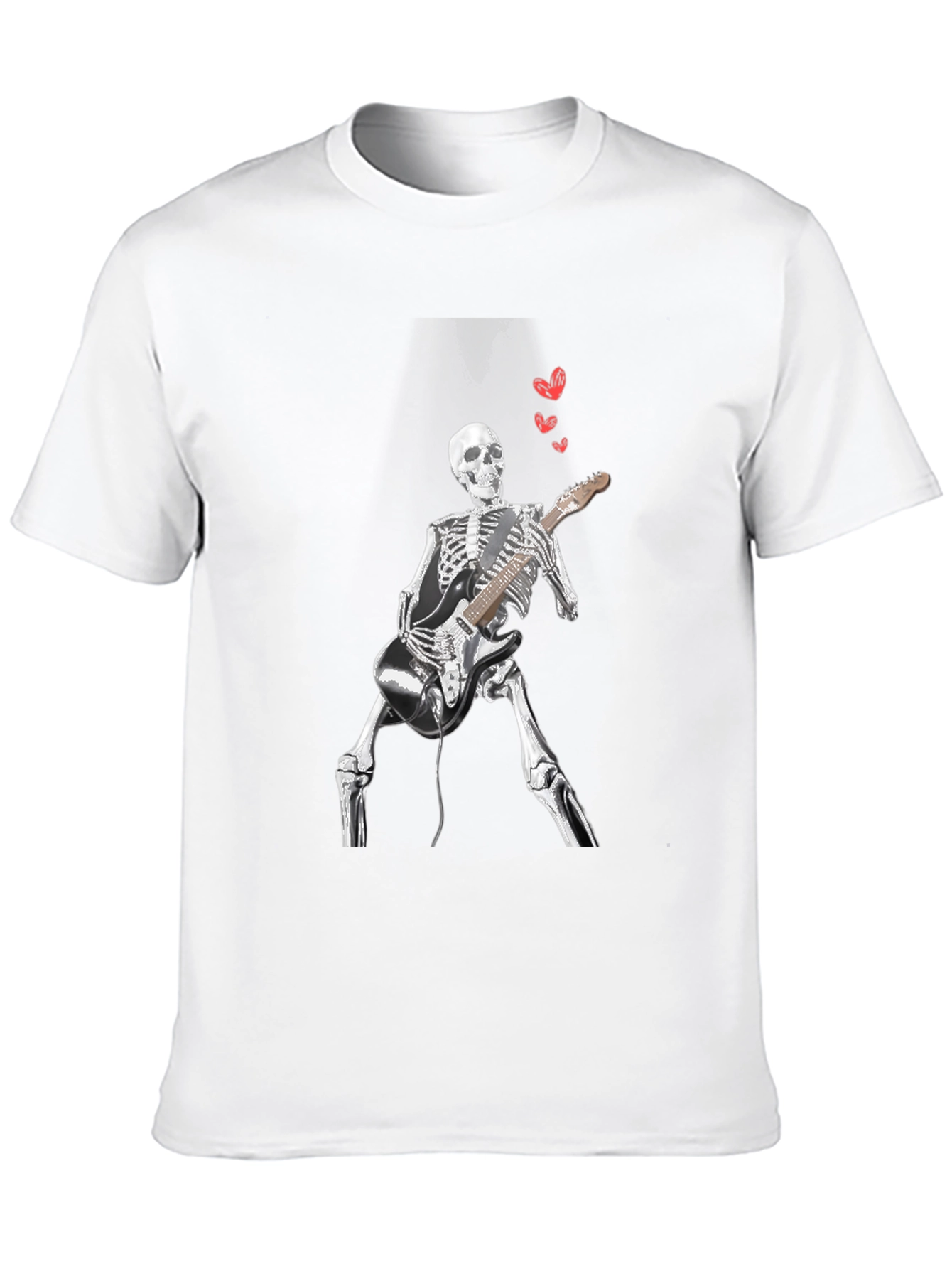 Skeleton Guitarist Graphic Tee - Rock On!