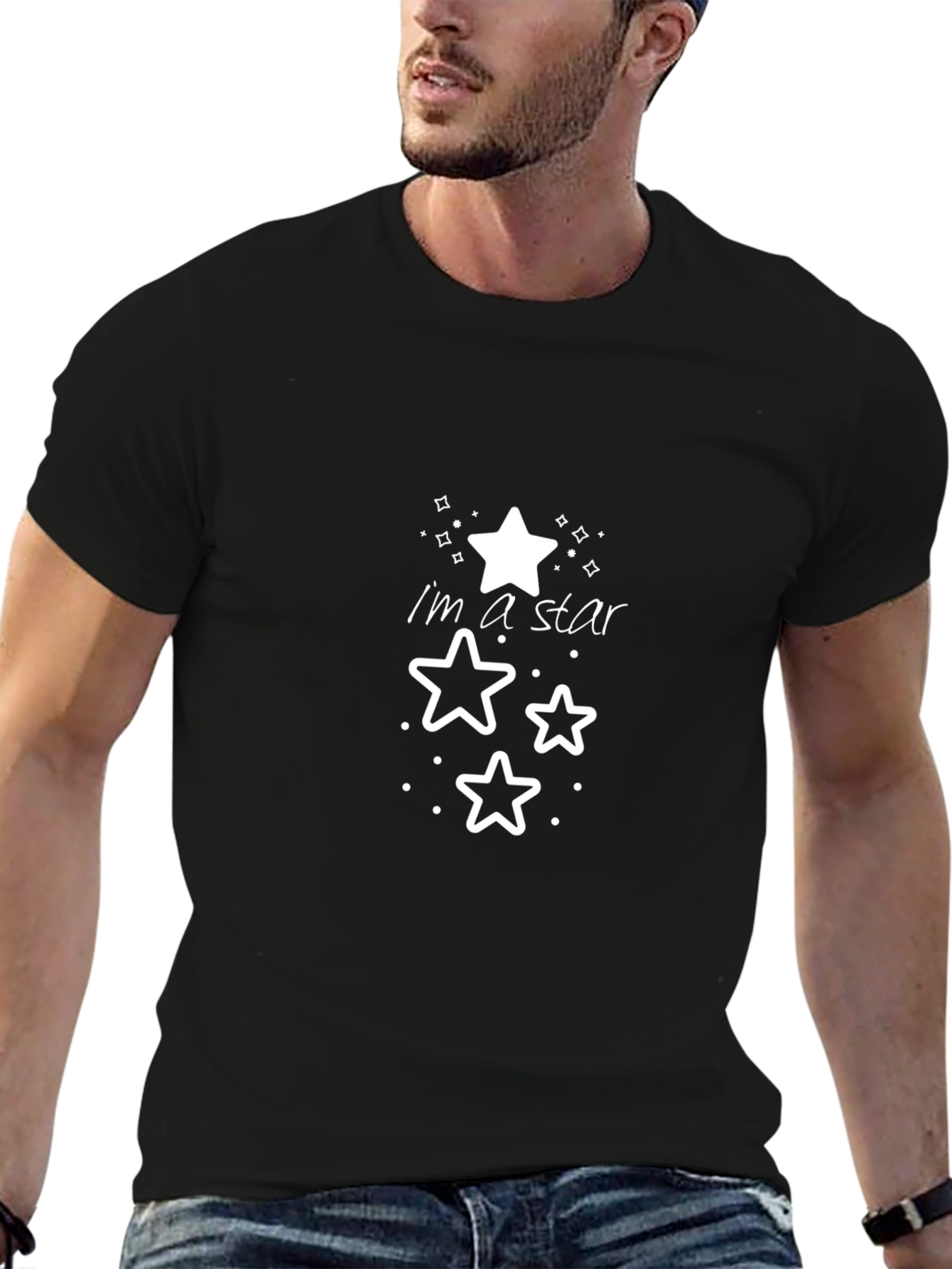 Im a Star Graphic Tee - Mens Black T-Shirt