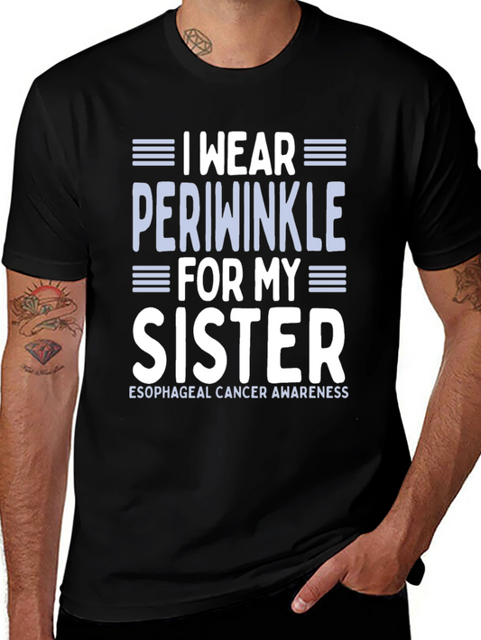 Periwinkle Esophageal Cancer Awareness T-Shirt