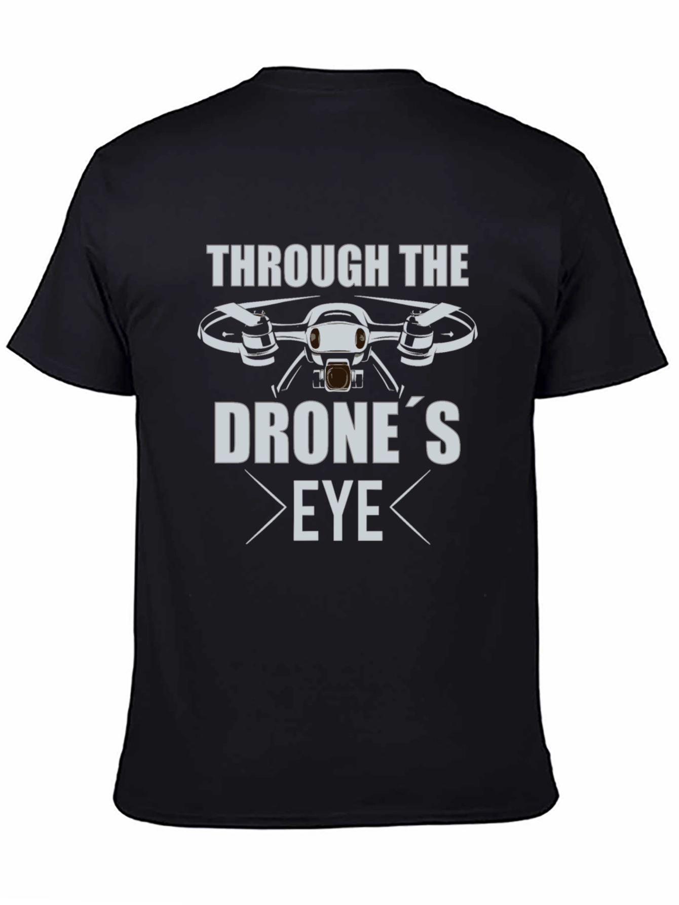 Drones Eye View Black T-Shirt