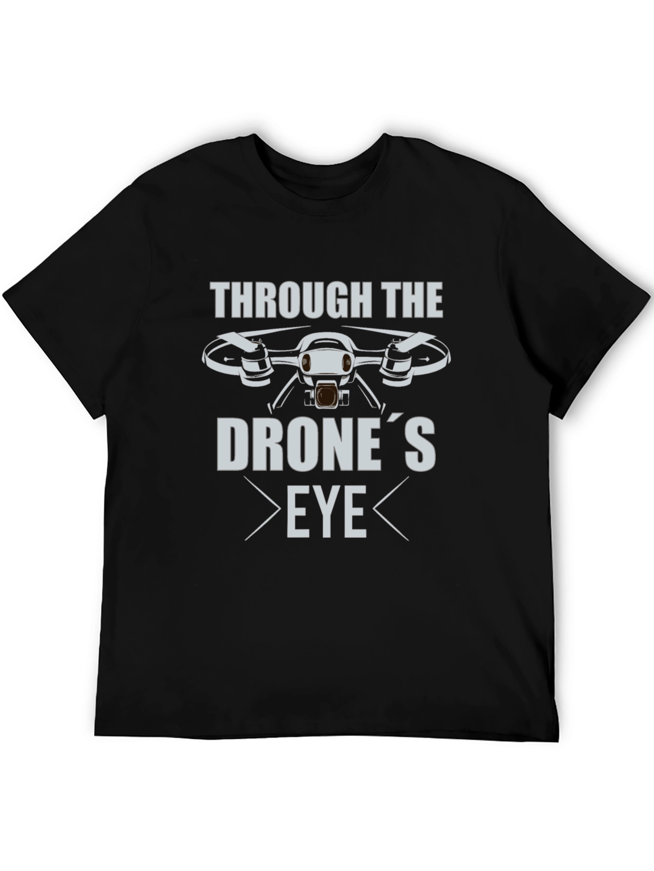 Drones Eye View Black T-Shirt