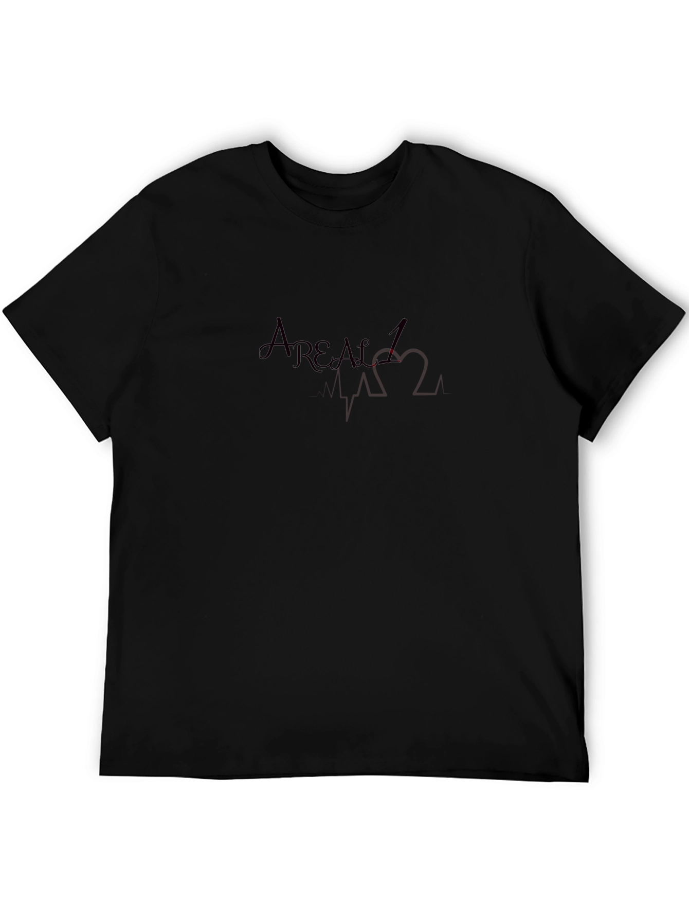 Stylish Black T-Shirt with AREAL 1 Text