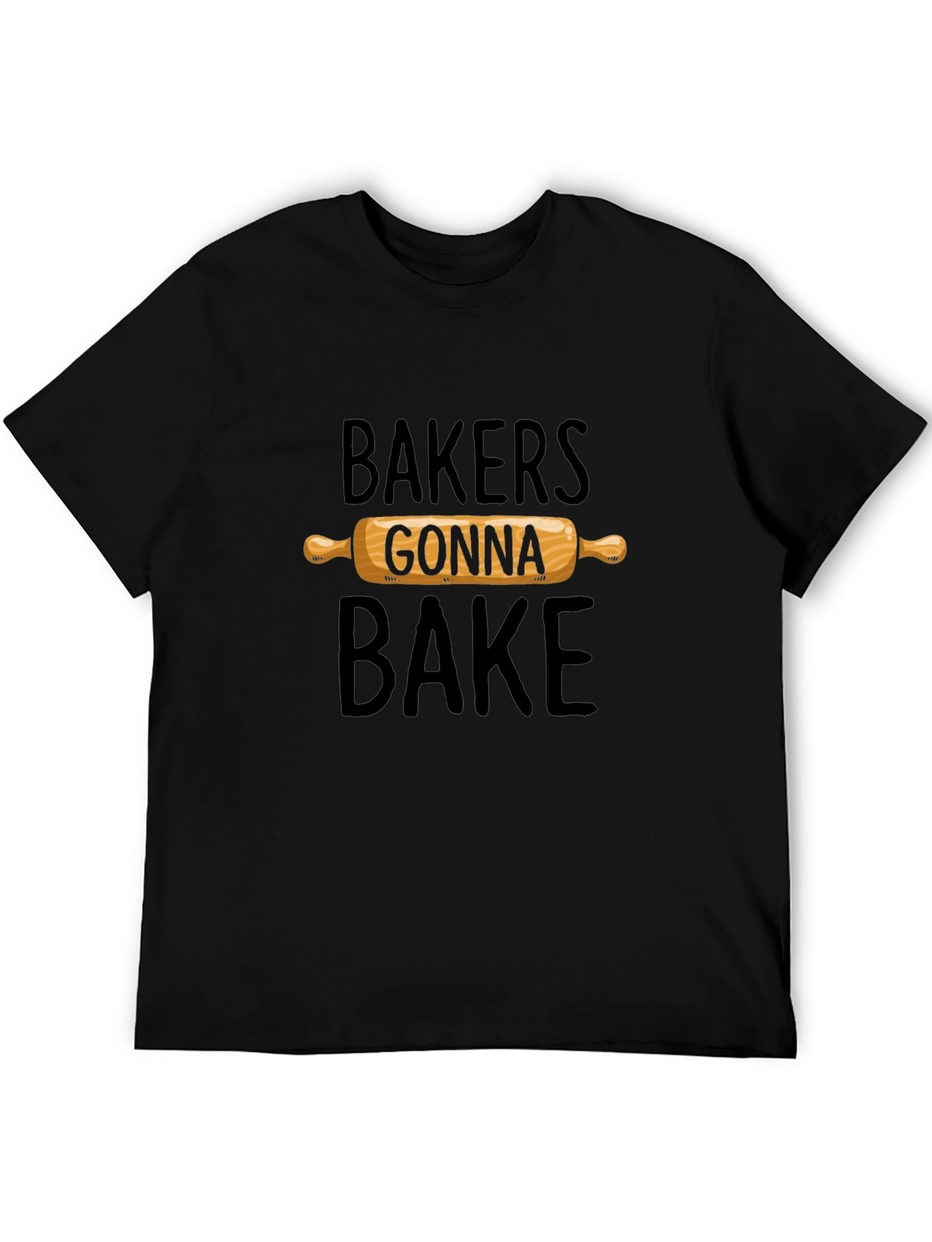 Bakers Gonna Bake Graphic Tee - Rolling Pin Design