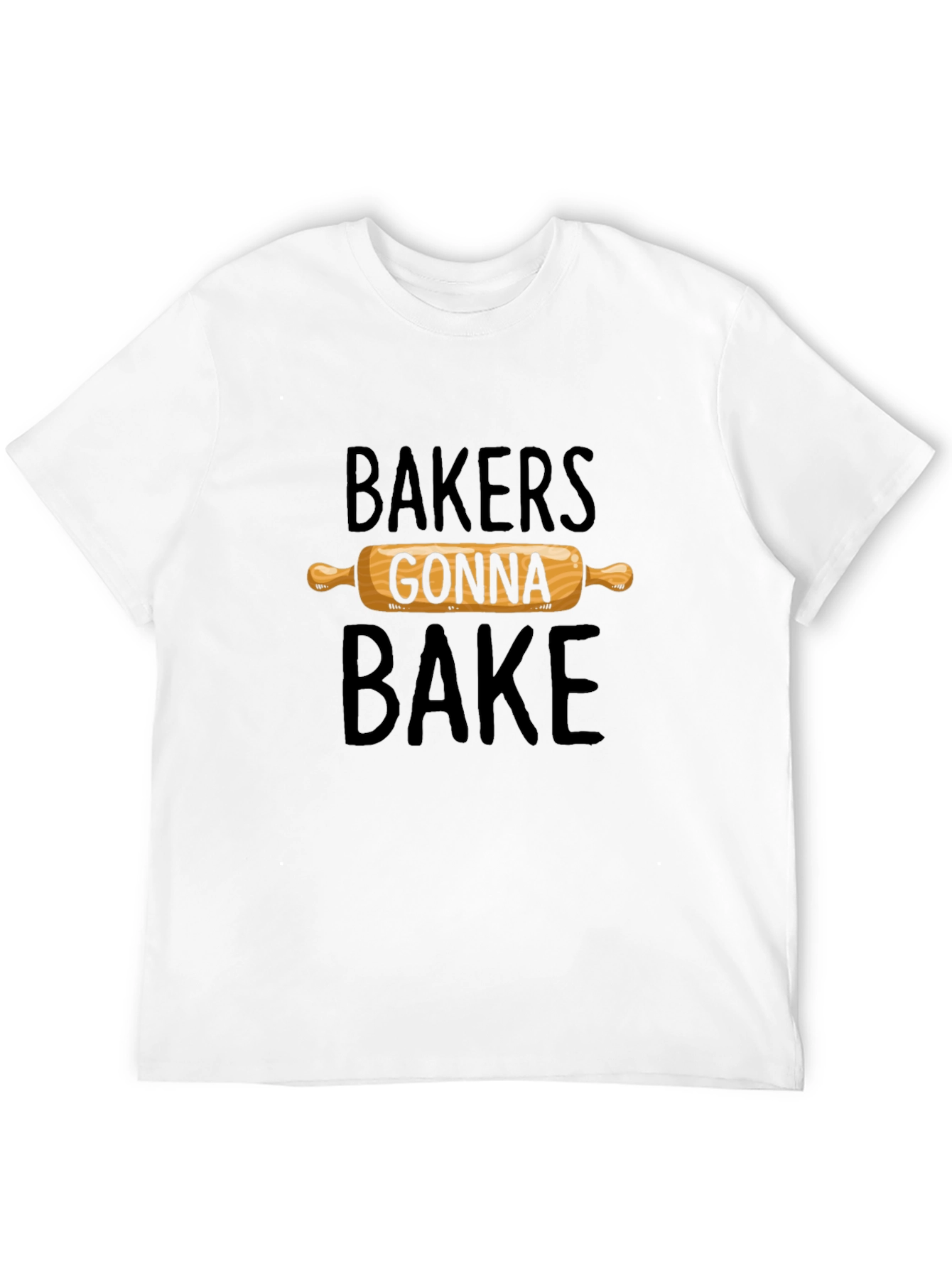 Bakers Gonna Bake Graphic Tee - Rolling Pin Design