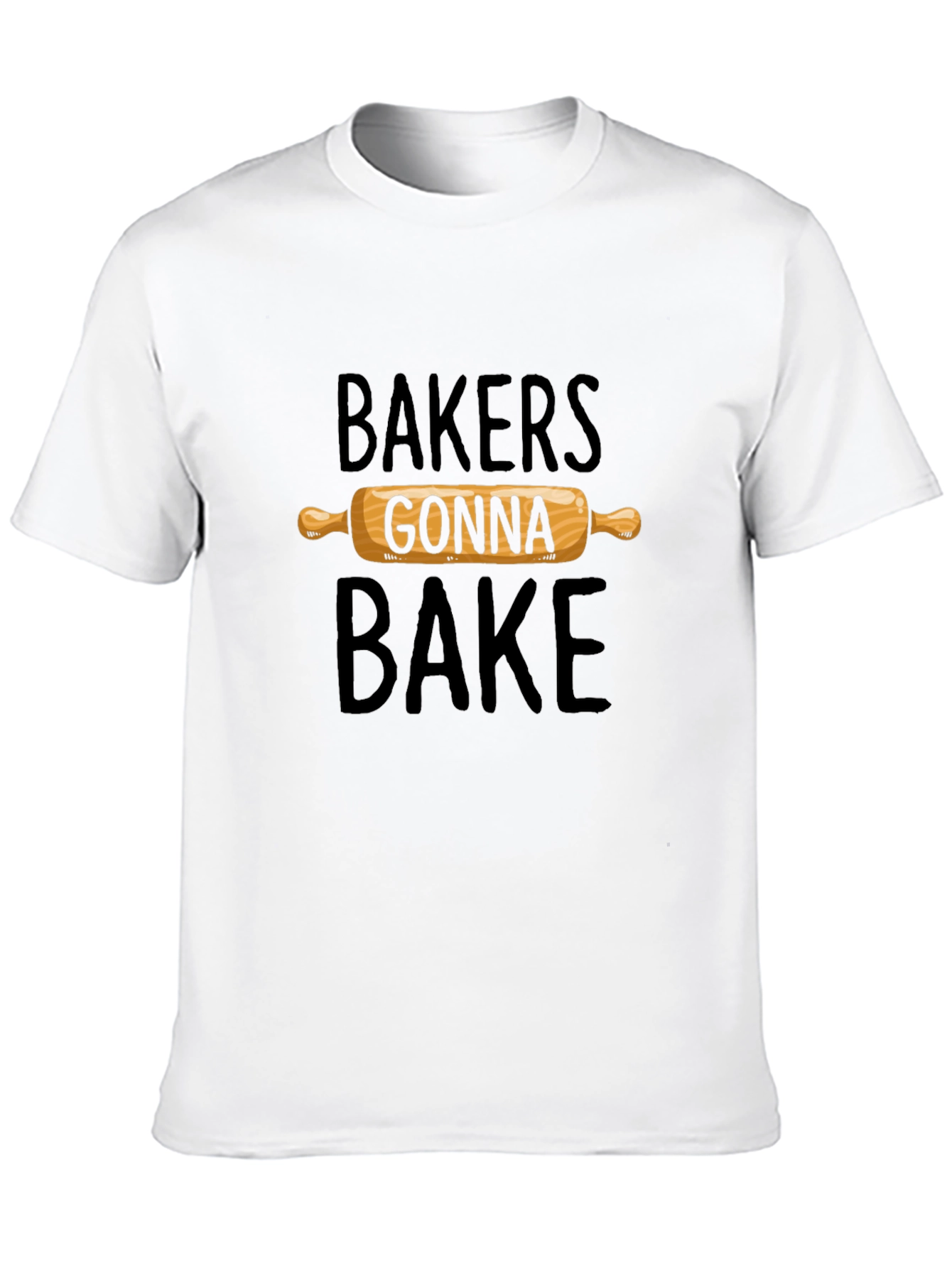 Bakers Gonna Bake Graphic Tee - Rolling Pin Design