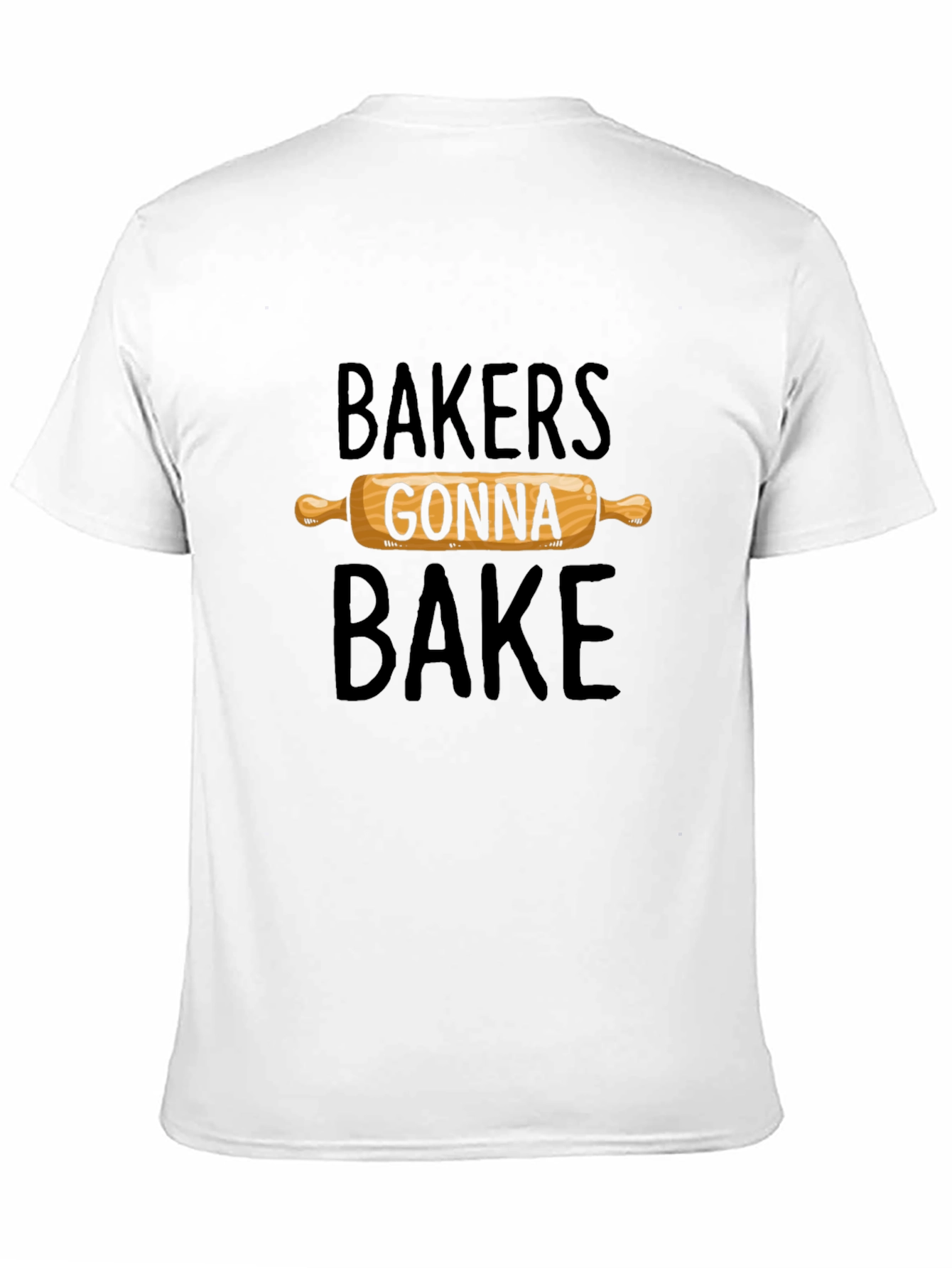 Bakers Gonna Bake Graphic Tee - Rolling Pin Design