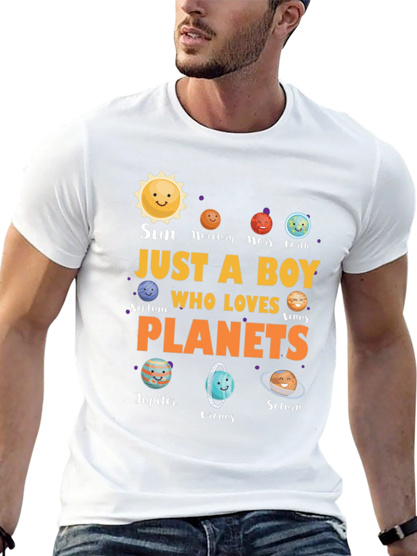 Just A Boy Who Loves Planets T-Shirt