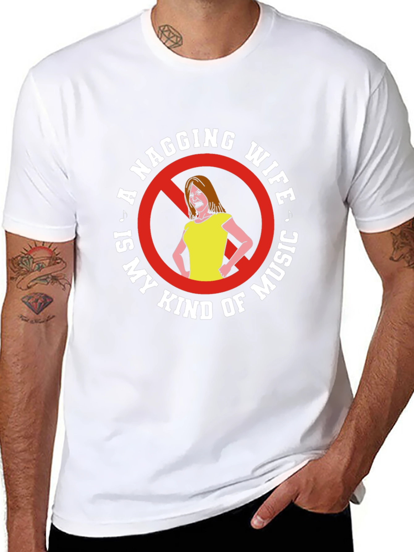 Funny Nagging Wife Graphic T-Shirt