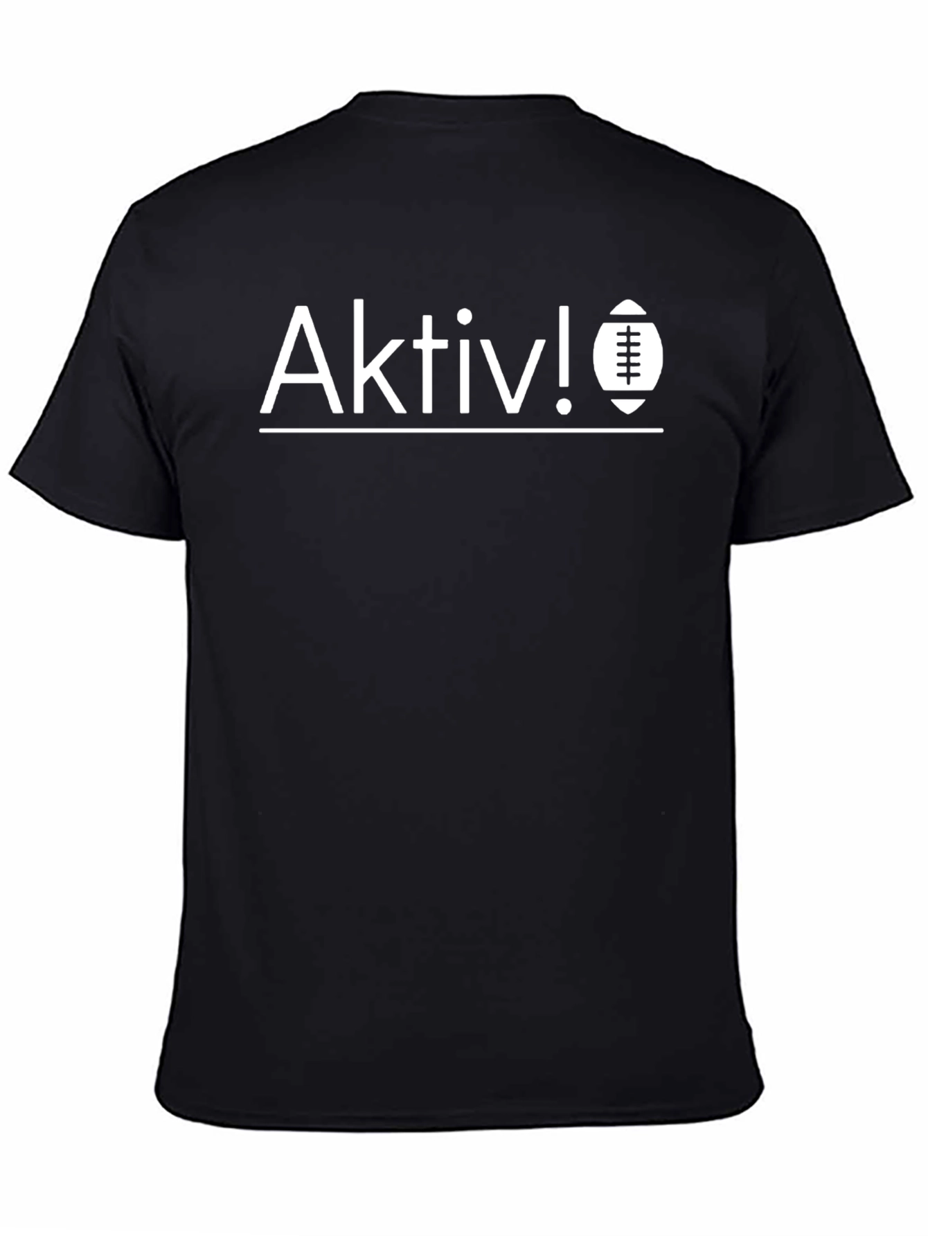 Aktiv! Football Graphic T-Shirt - Black
