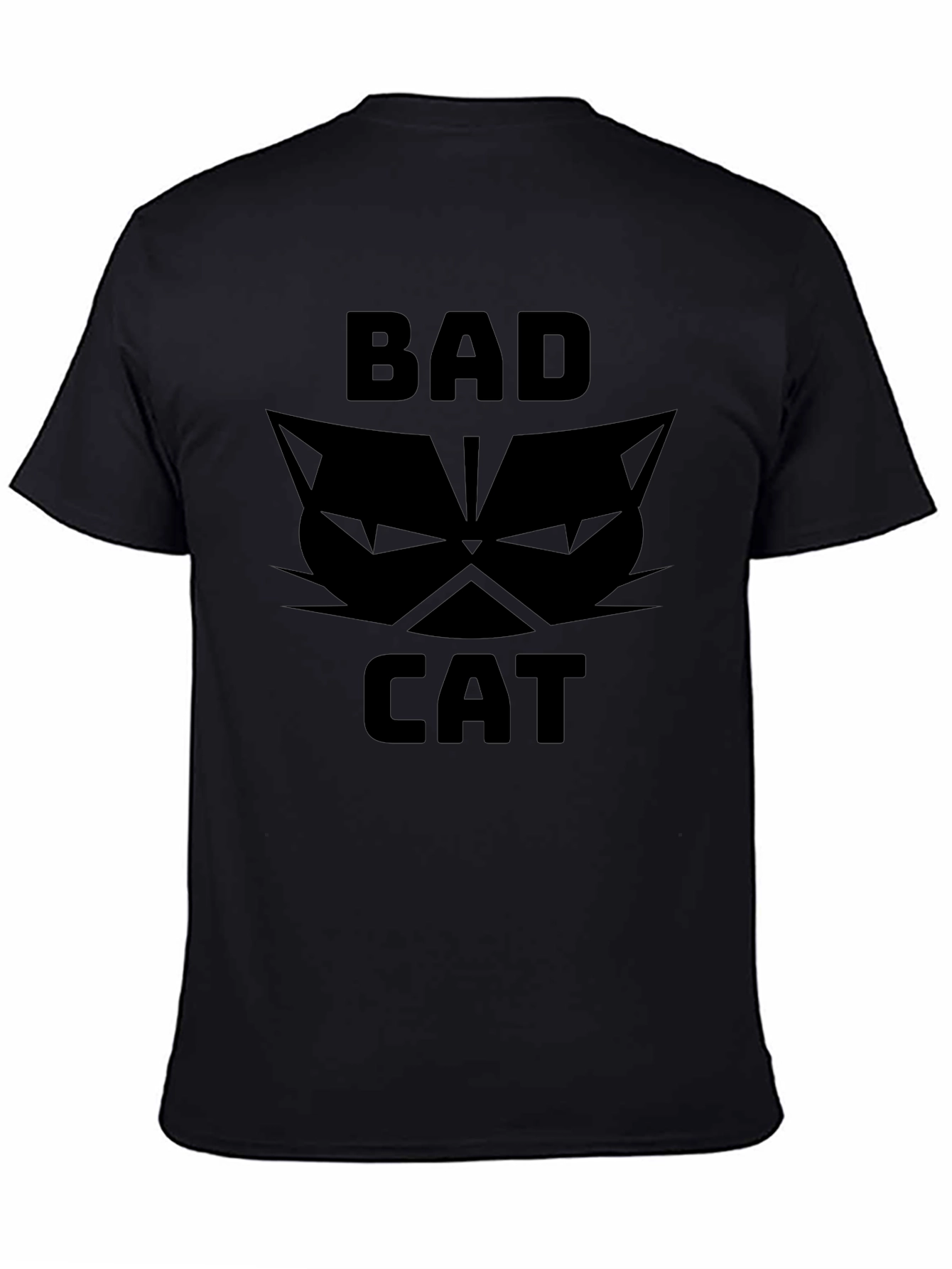 Bad Cat Graphic T-Shirt - Black Tee