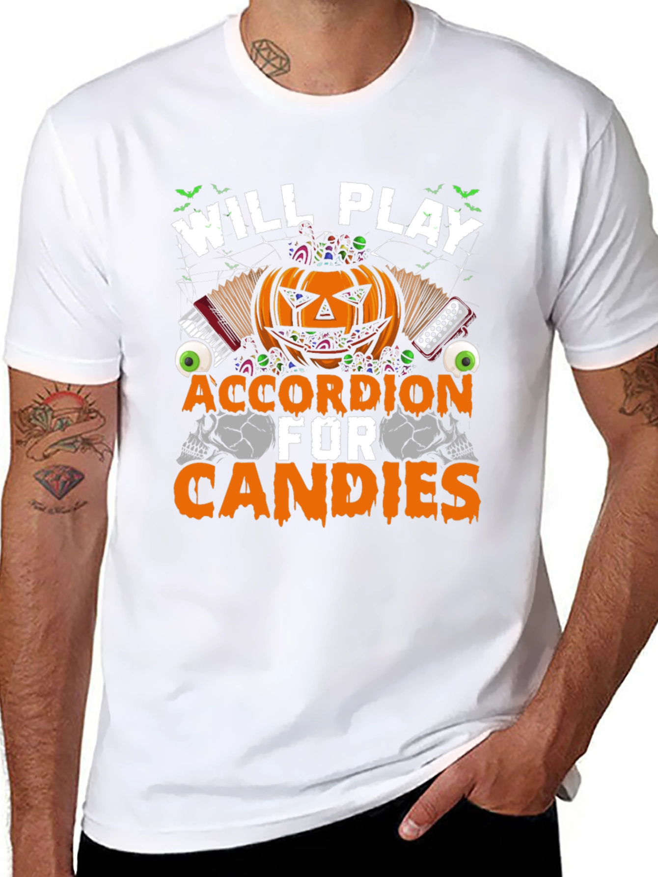 Halloween Accordion Player T-Shirt