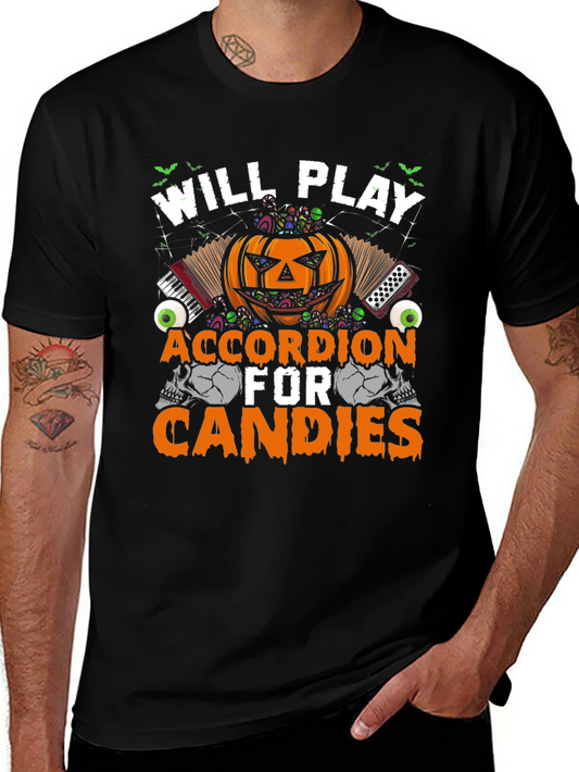 Halloween Accordion Player T-Shirt