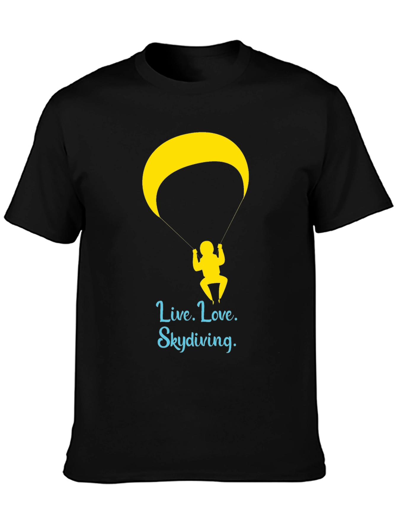 Live Love Skydiving Graphic Tee - Black