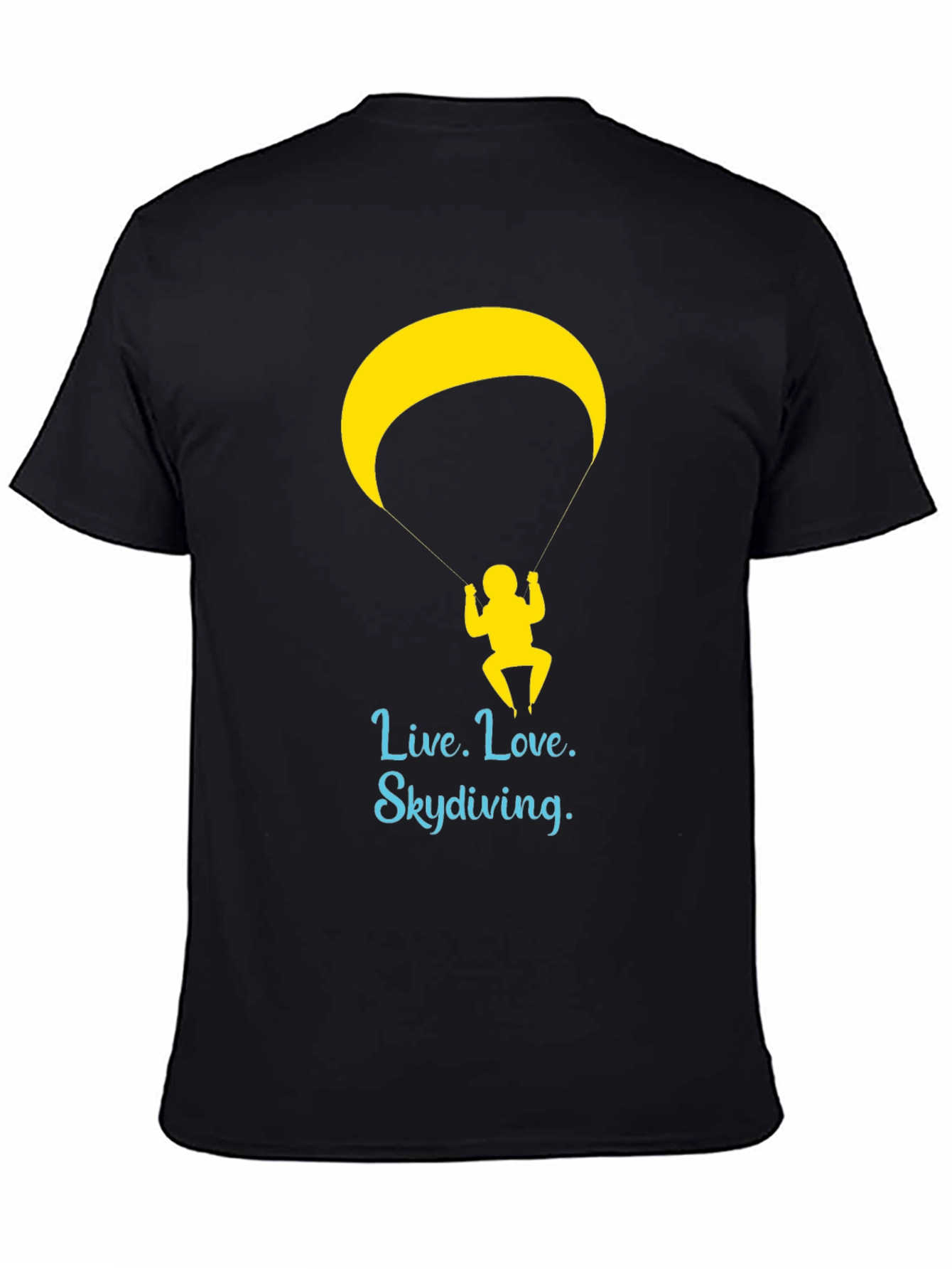 Live Love Skydiving Graphic Tee - Black
