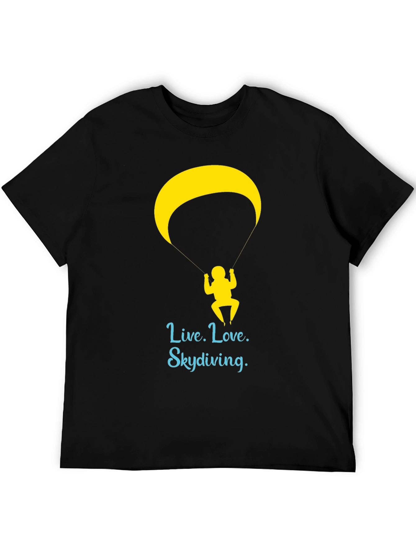 Live Love Skydiving Graphic Tee - Black